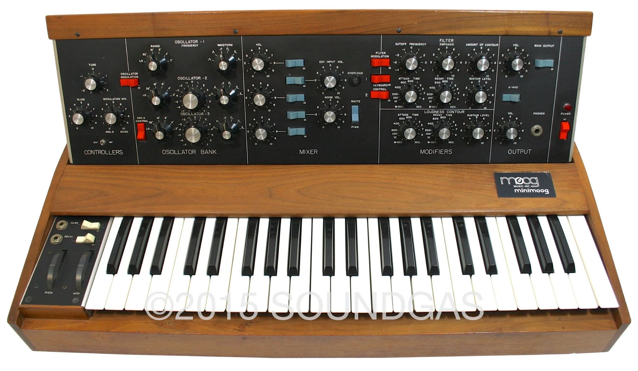 MOOG MUSIC MINIMOOG MODEL D - muSonics spec - Image 2