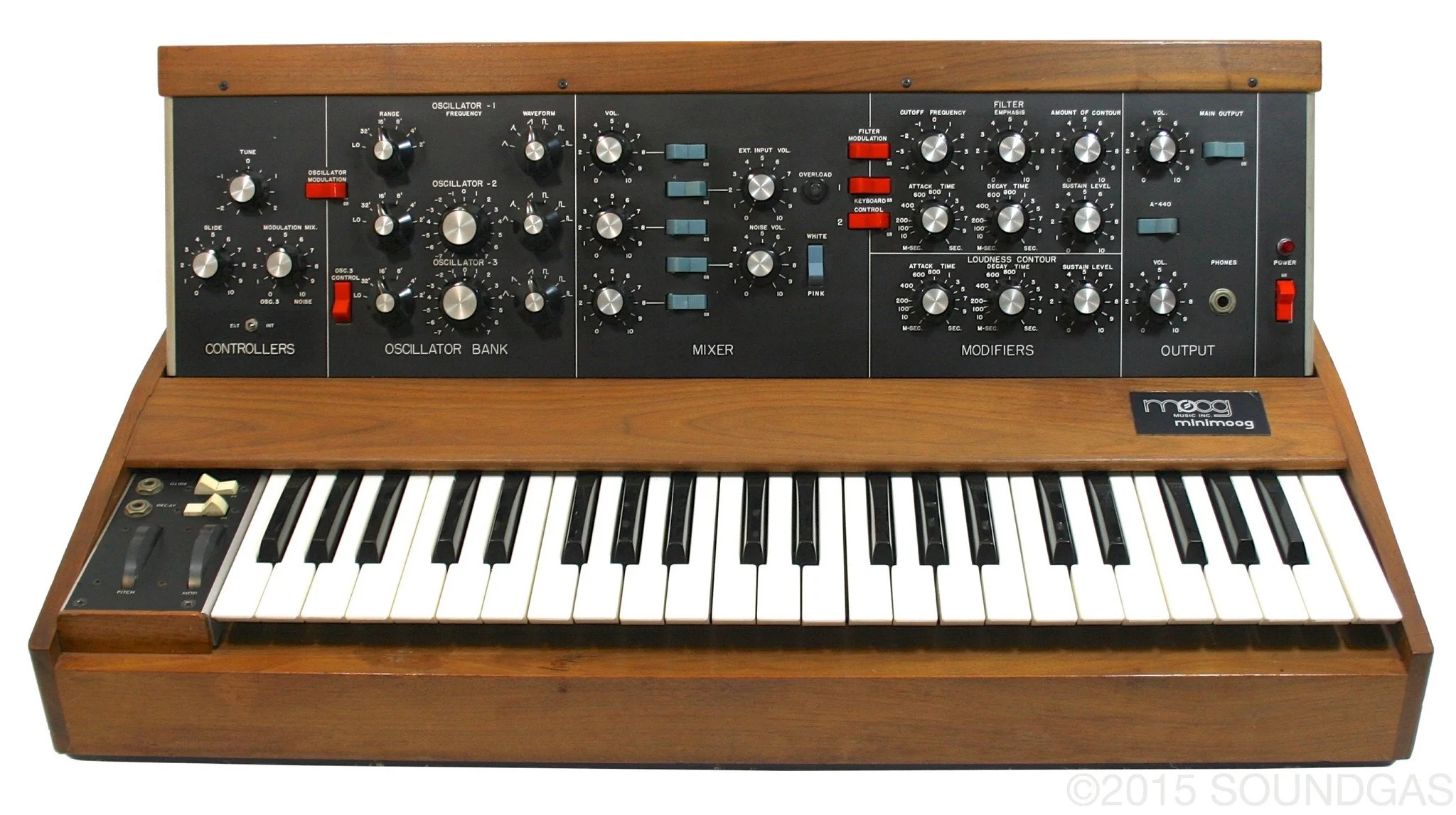 MOOG MUSIC MINIMOOG MODEL D - muSonics spec - Image 25