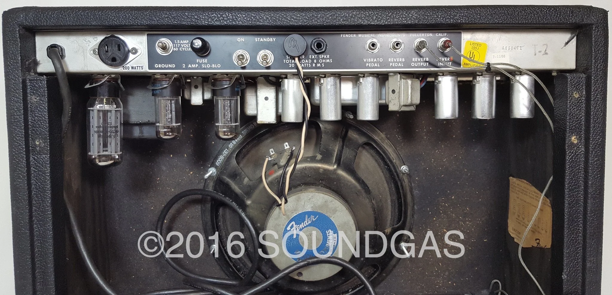 FENDER DELUXE REVERB (Blackface Modified) - Image 3