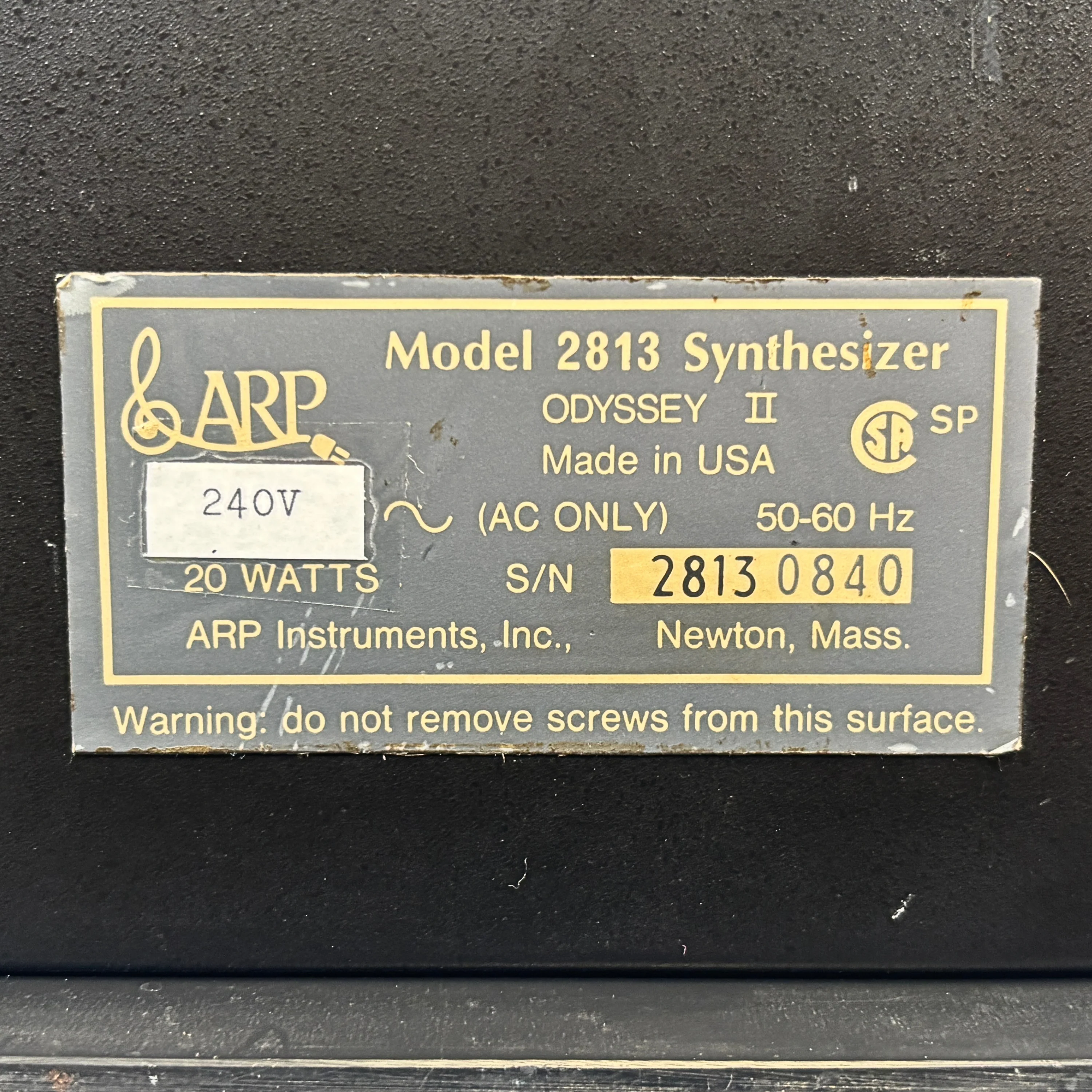ARP Odyssey Mk II Model 2813 with Midi - SN 28130840 - Image 8