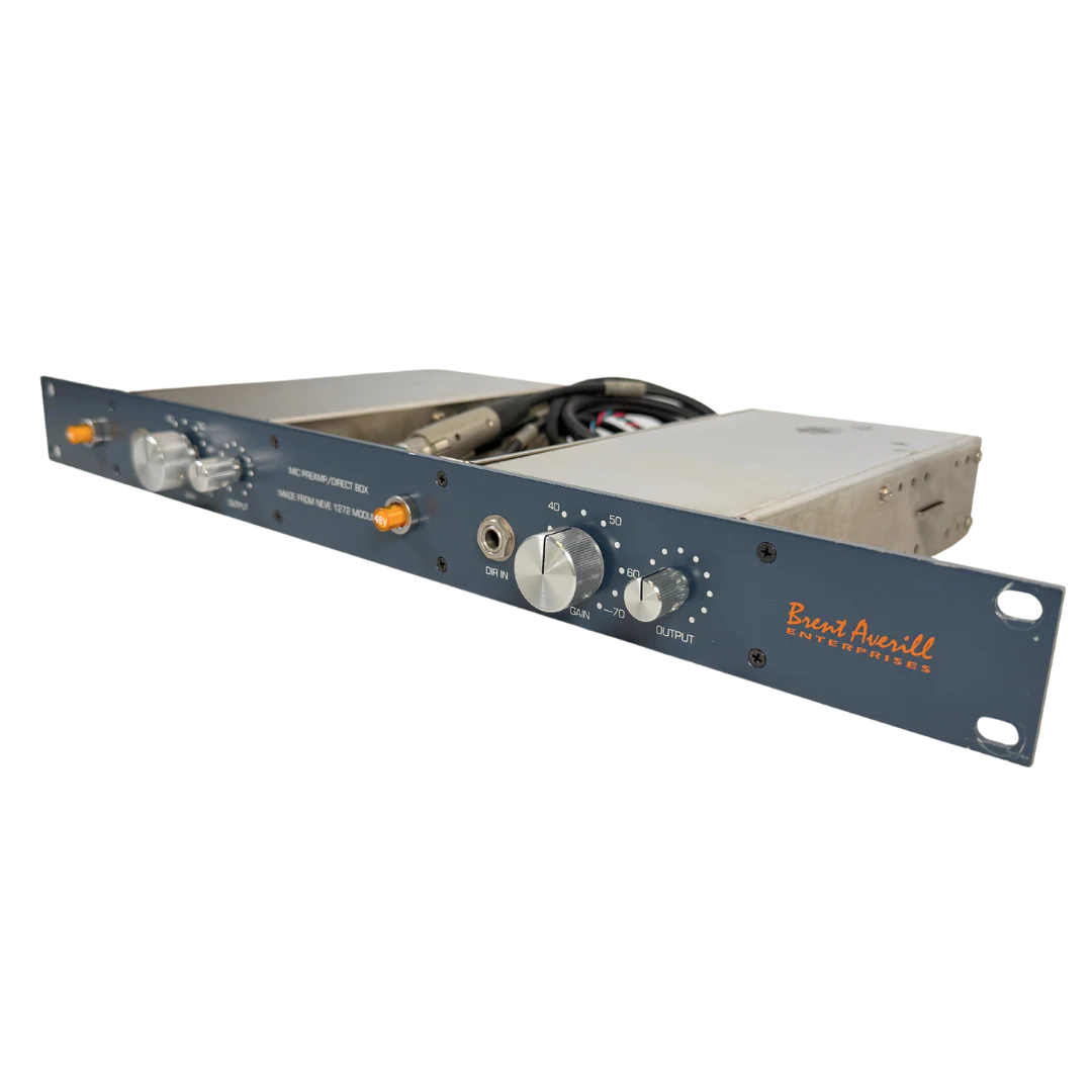Brent Averill Pair Vintage Neve 1272 Mic Preamp/DI & BAE PSU - Image 4