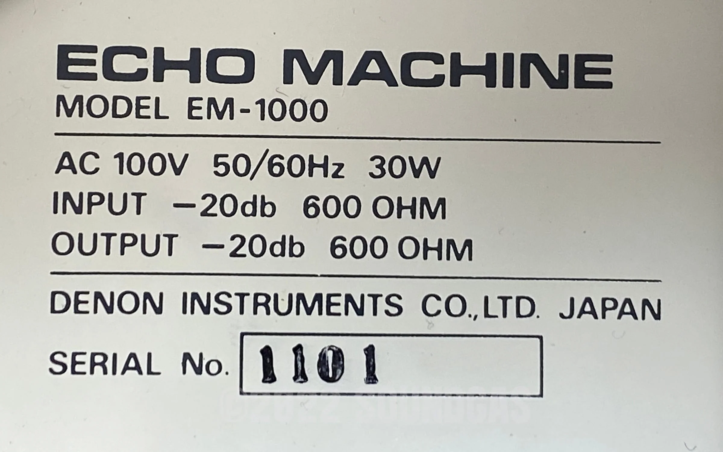 Denon DIC EM-1000 Tape Echo - Image 8