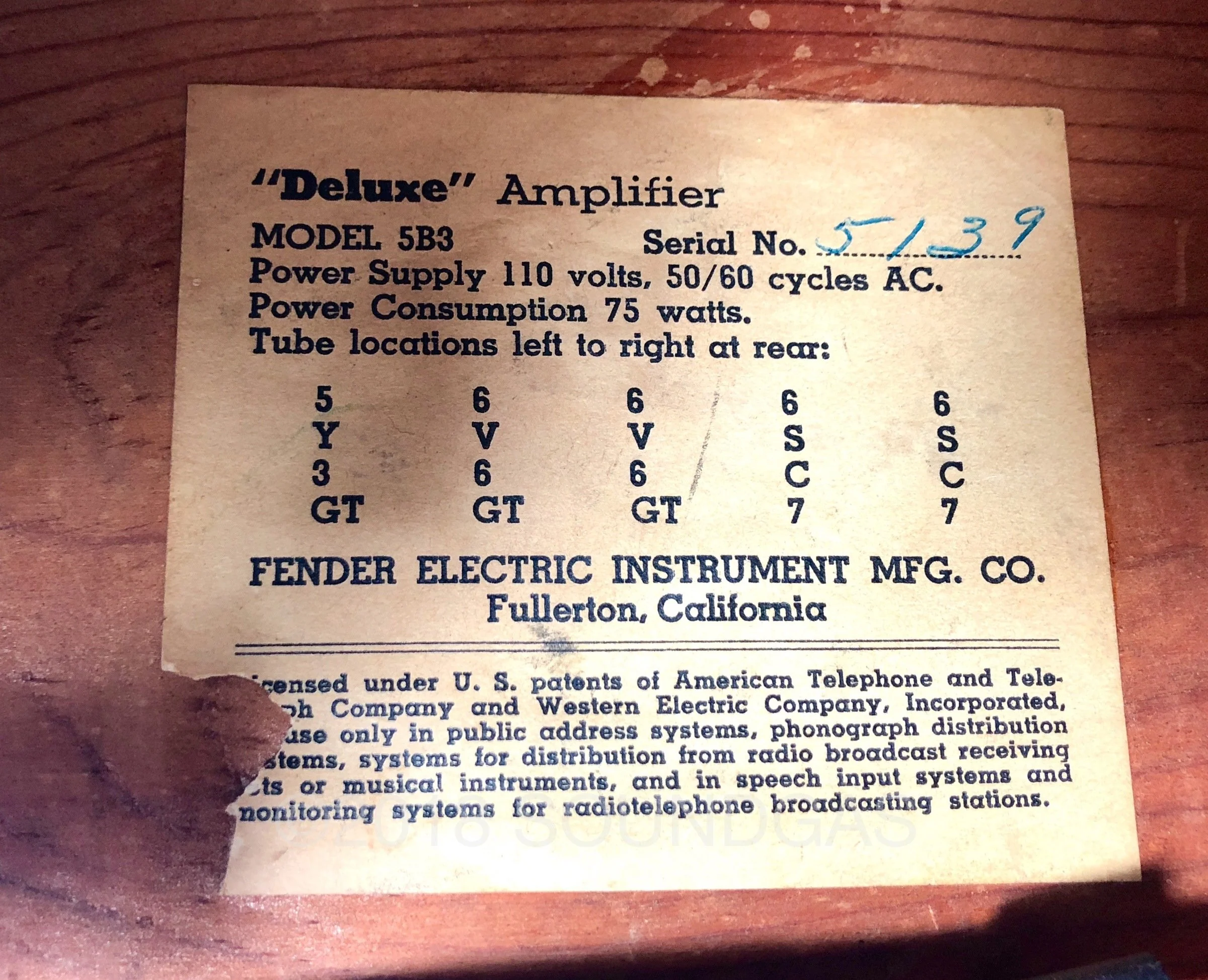 Fender Tweed Deluxe Model 5B3 - 1951 - Image 10