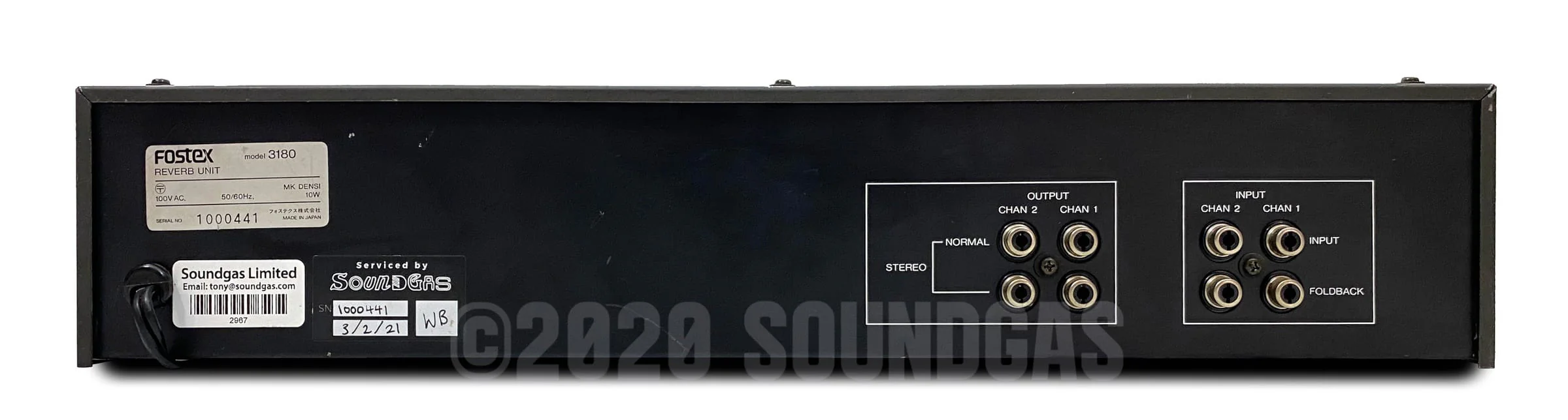 Fostex Model 3180 2-Channel Reverb - Image 5