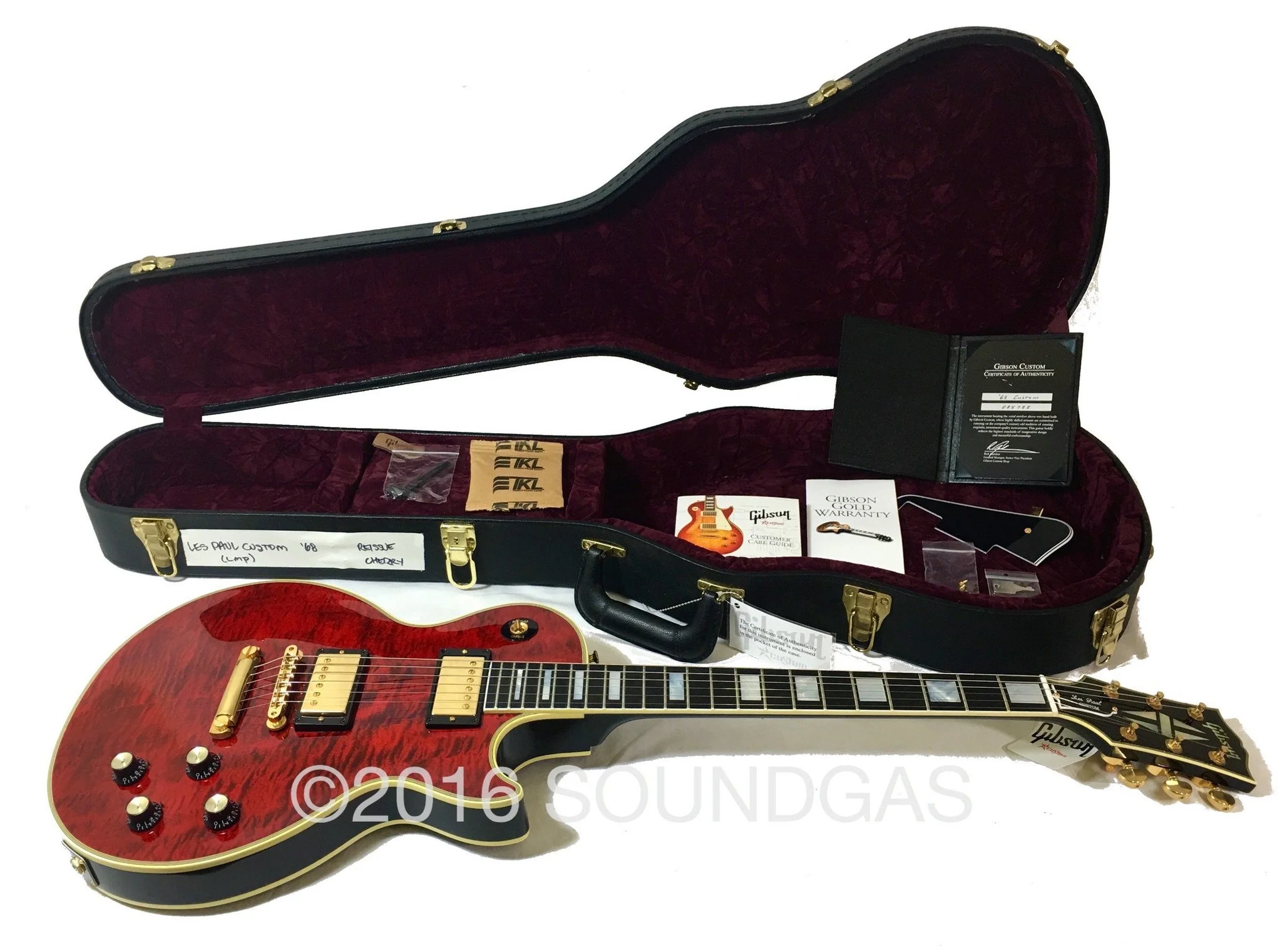 2008 GIBSON LES PAUL CUSTOM '68 CHERRY Mint/Unplayed - Image 2
