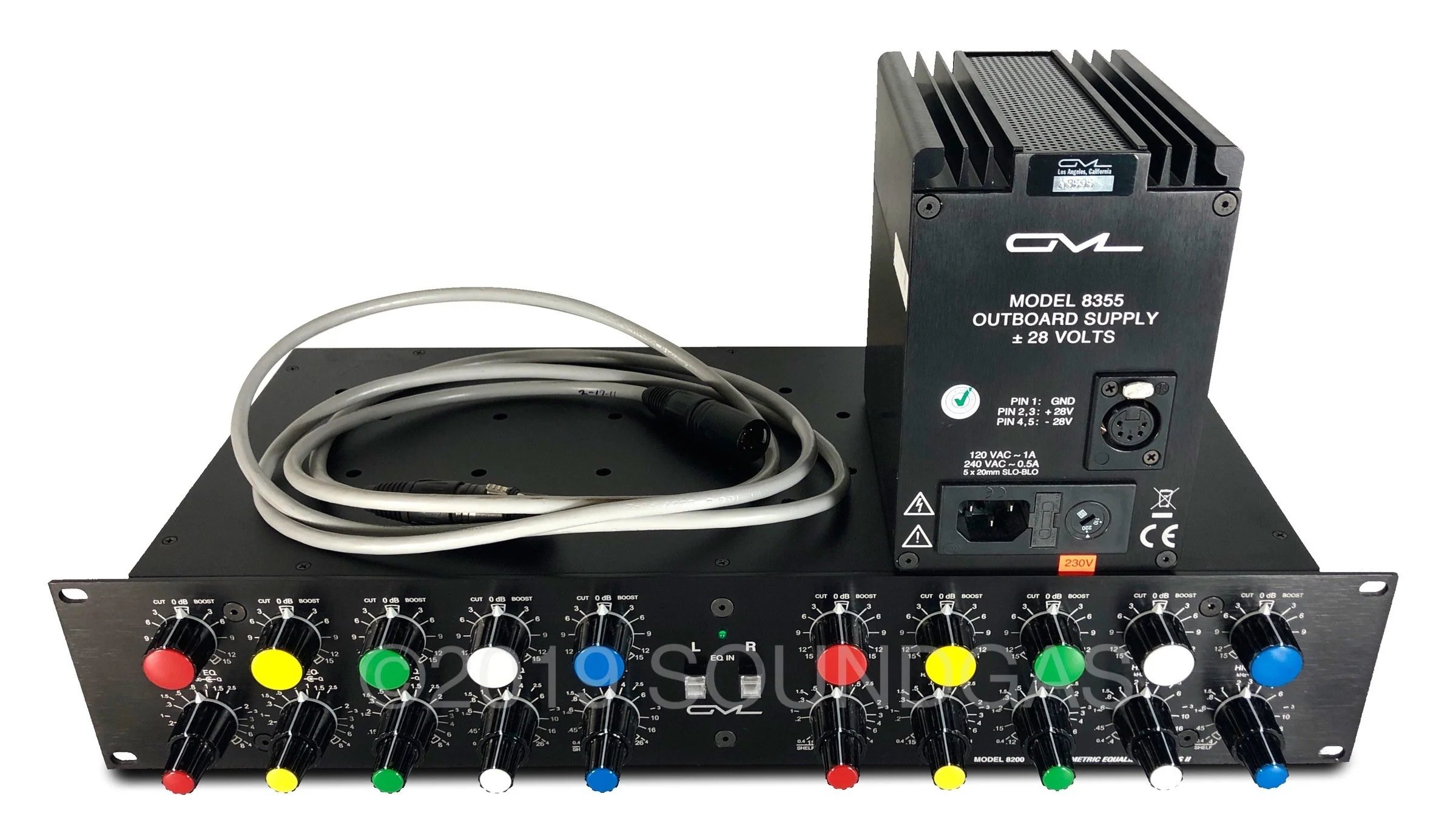 GML 8200 Stereo Parametric EQ & 8355 PSU - Image 6