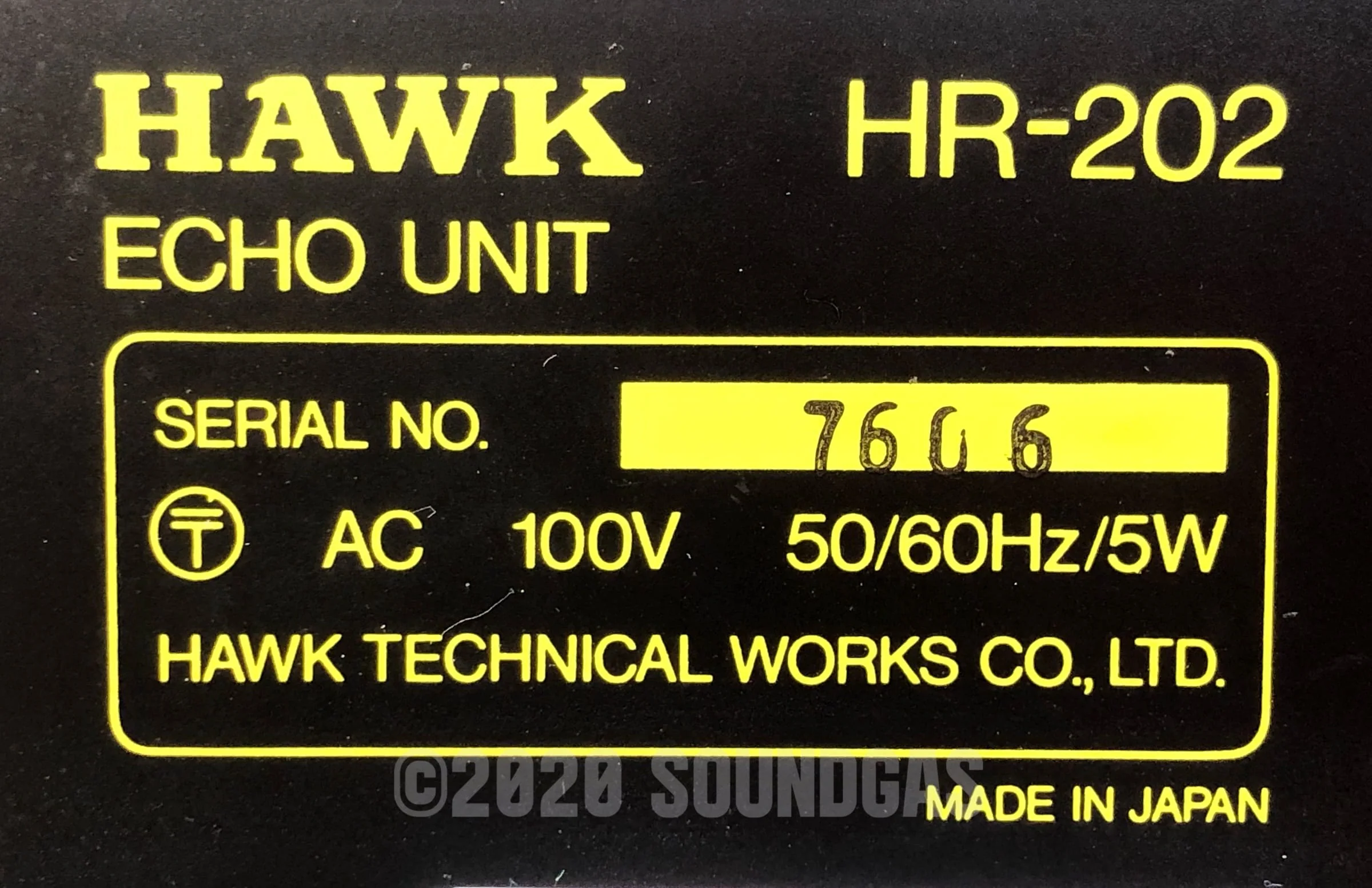 Hawk HR-202 Echo Unit - Spring Reverb - Image 6
