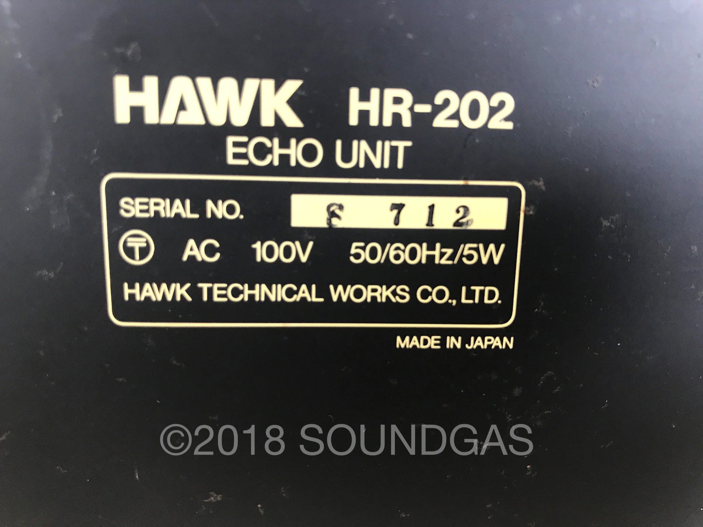 Hawk HR-202 Echo Unit - Spring Reverb - Image 6