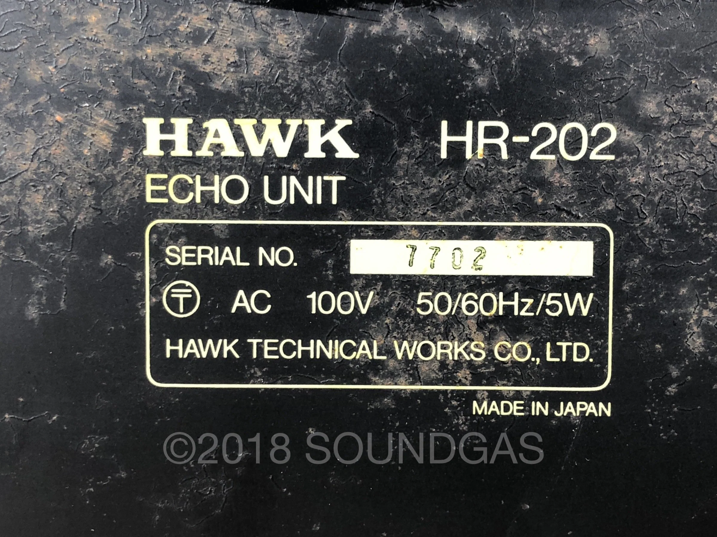Hawk HR-202 Echo Unit - Spring Reverb - Image 6