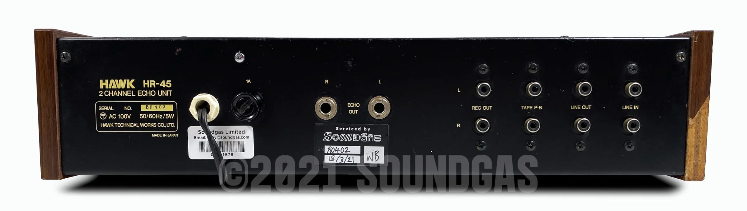 Hawk HR-45 Stereo Spring Reverb - Image 5