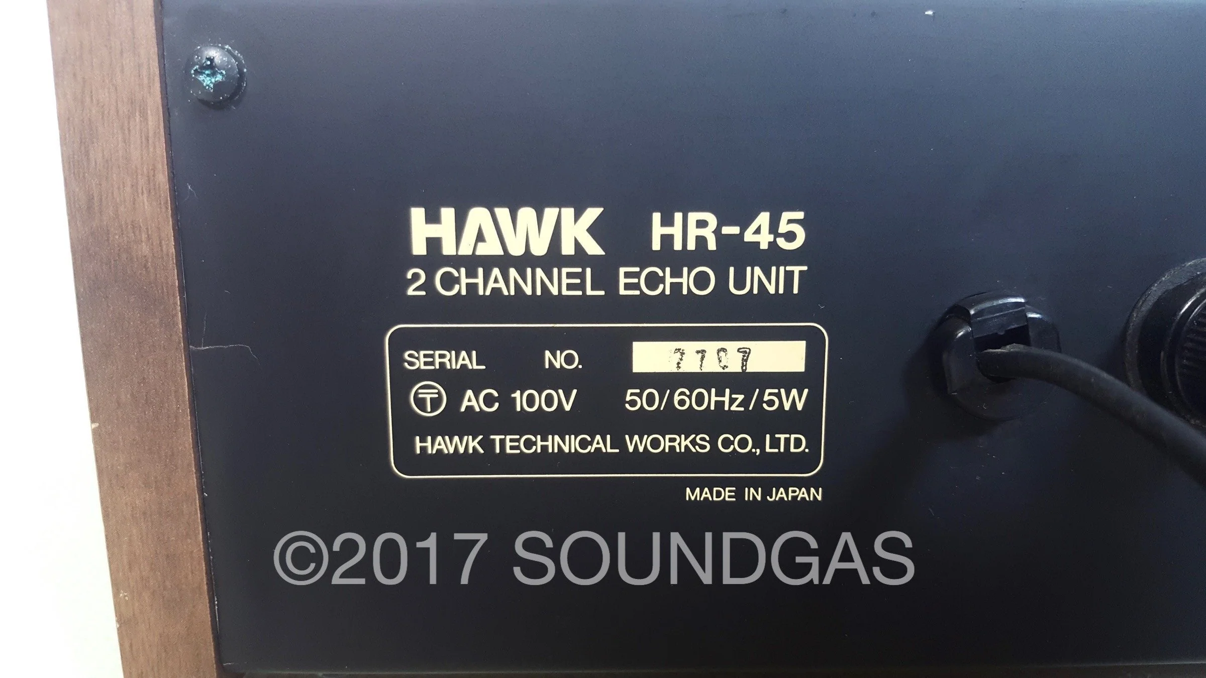 Hawk HR-45 Stereo Spring Reverb - Image 6