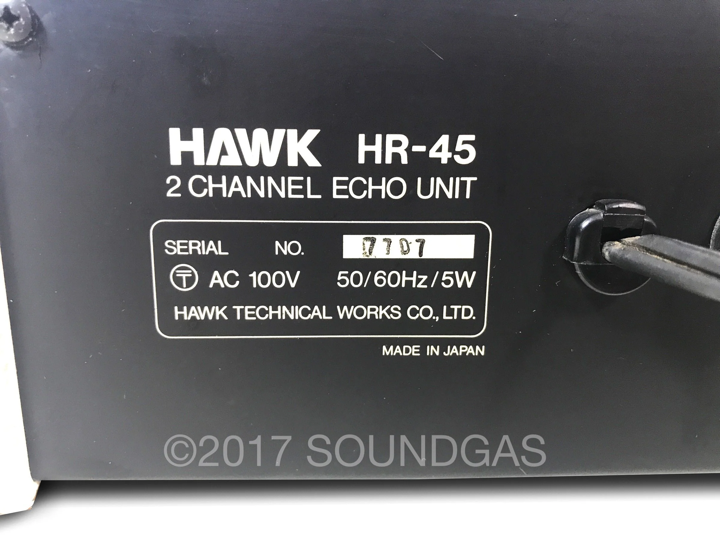 Hawk HR-45 Stereo Spring Reverb - Image 6
