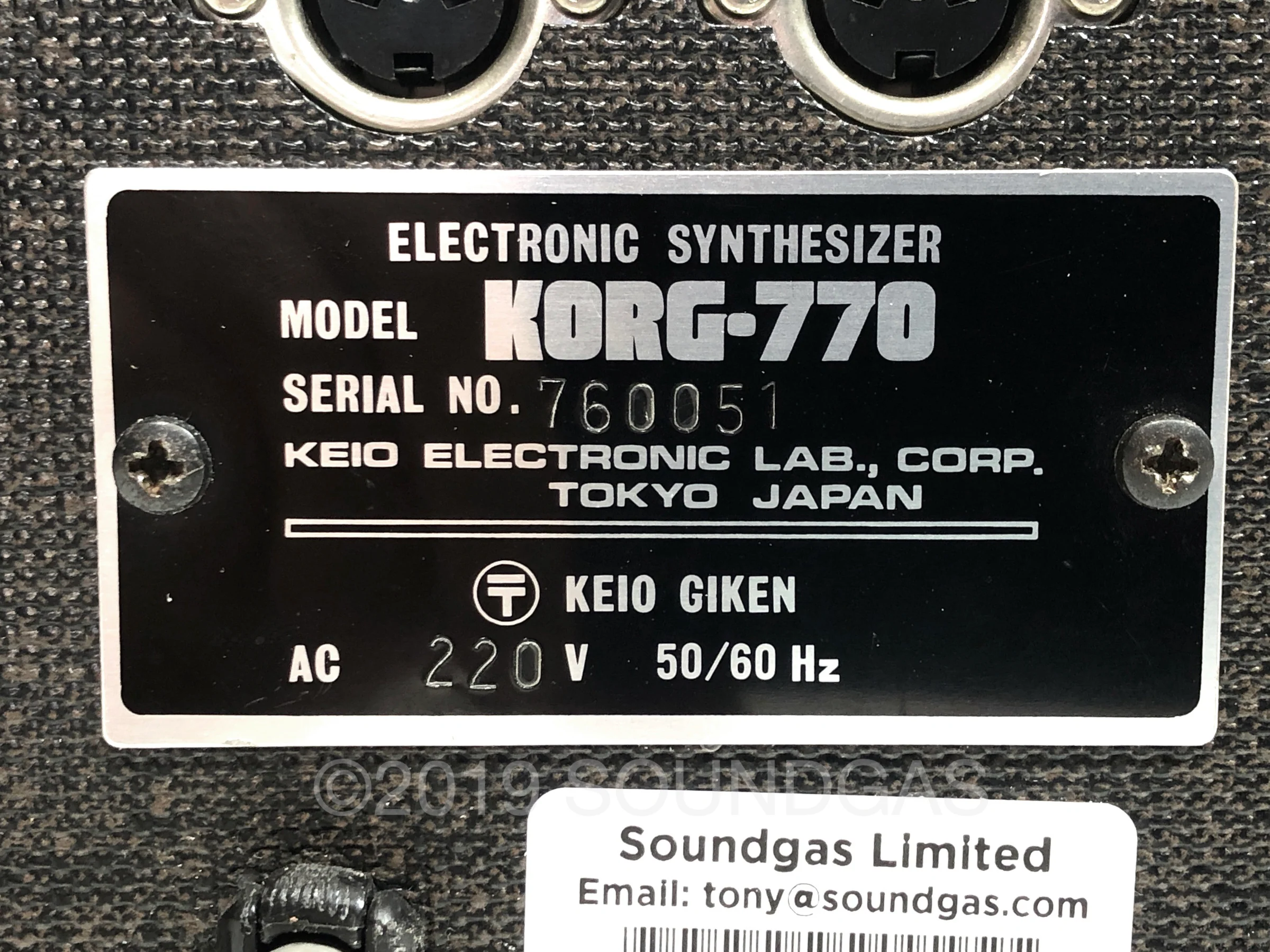 Korg 770 Electronic Synthesizer - Image 9