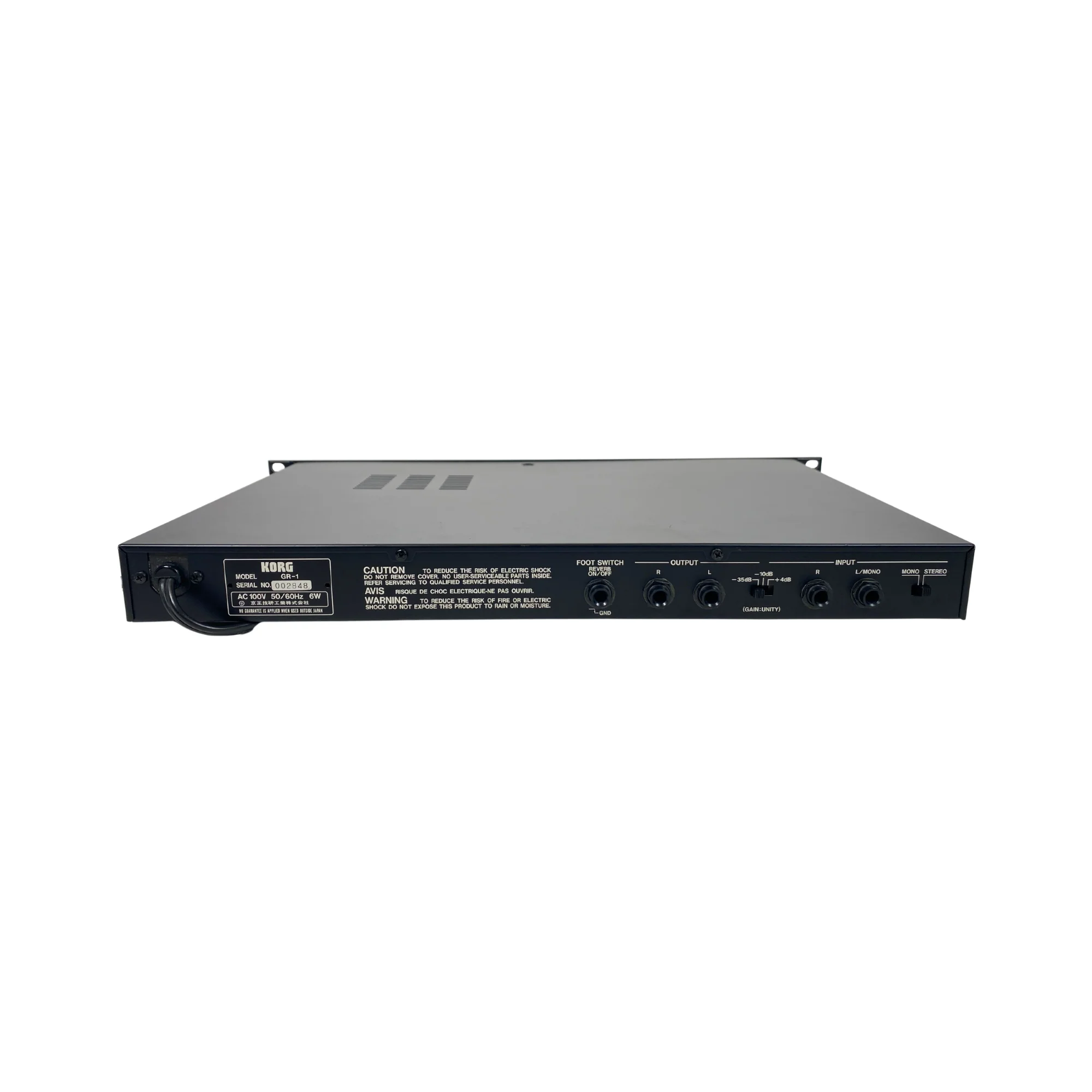 Korg GR-1 Stereo Gated Spring Reverb - SN 002848 - Image 4