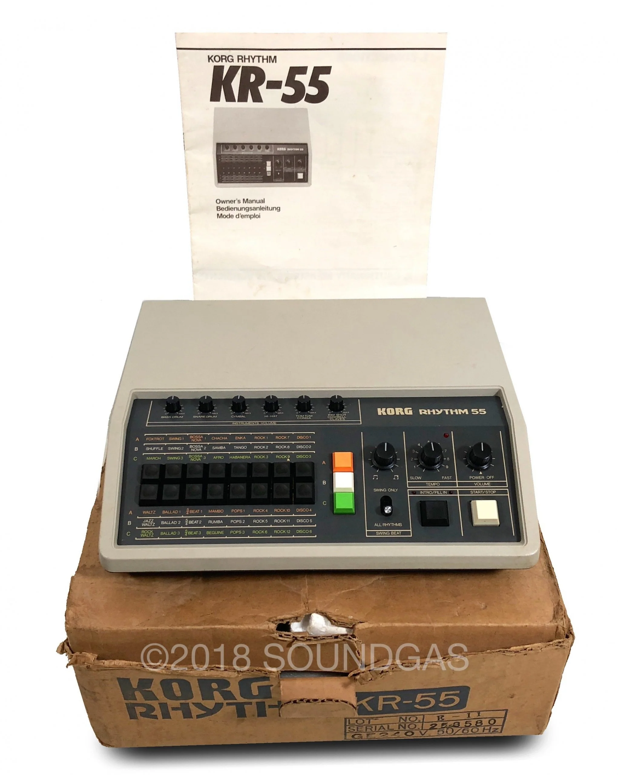 Korg Rhythm KR 55 + box & manual - Image 2