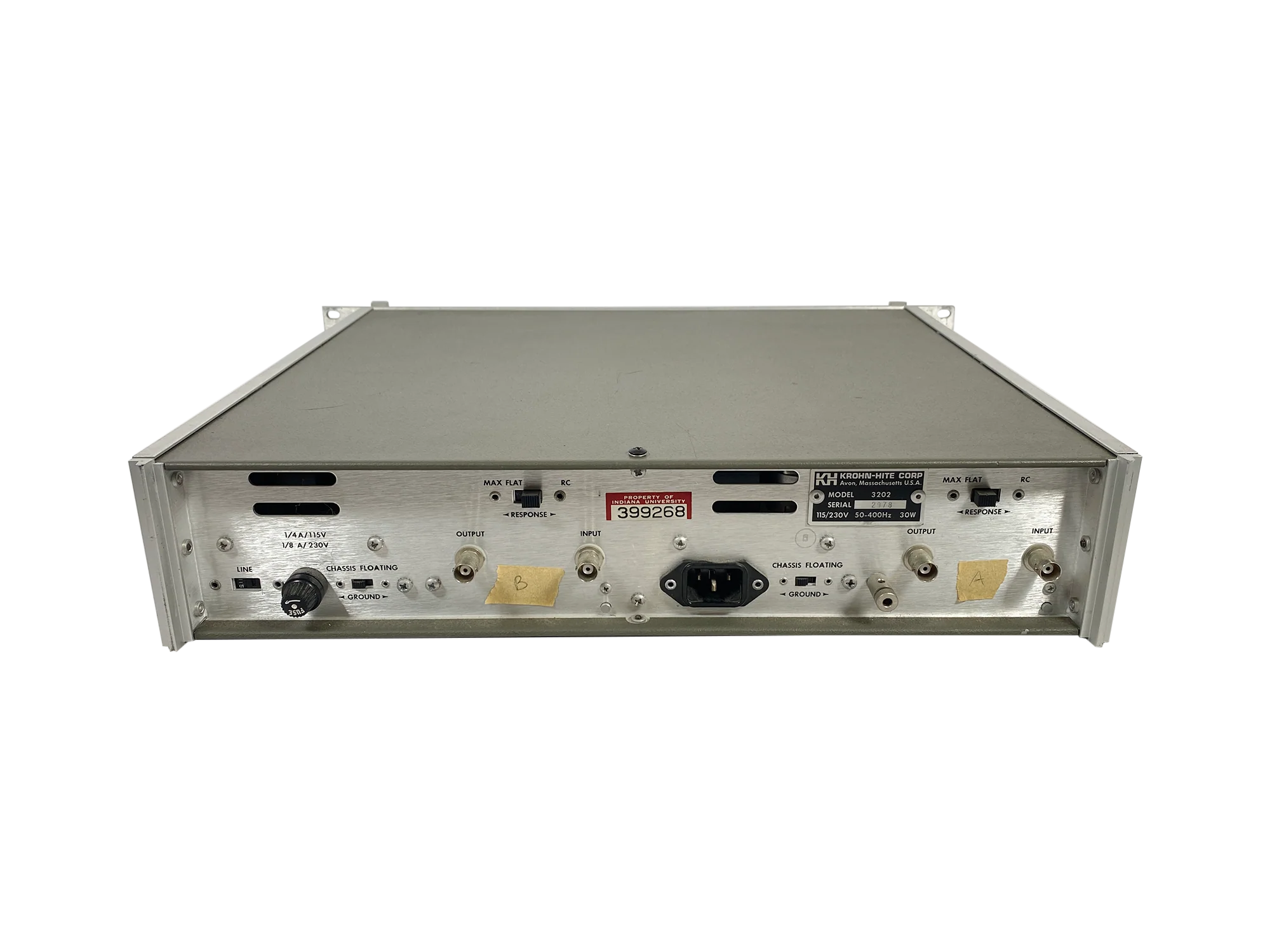 Krohn-Hite Model 3202R Rack Mount Filter - SN 2978 - Image 5