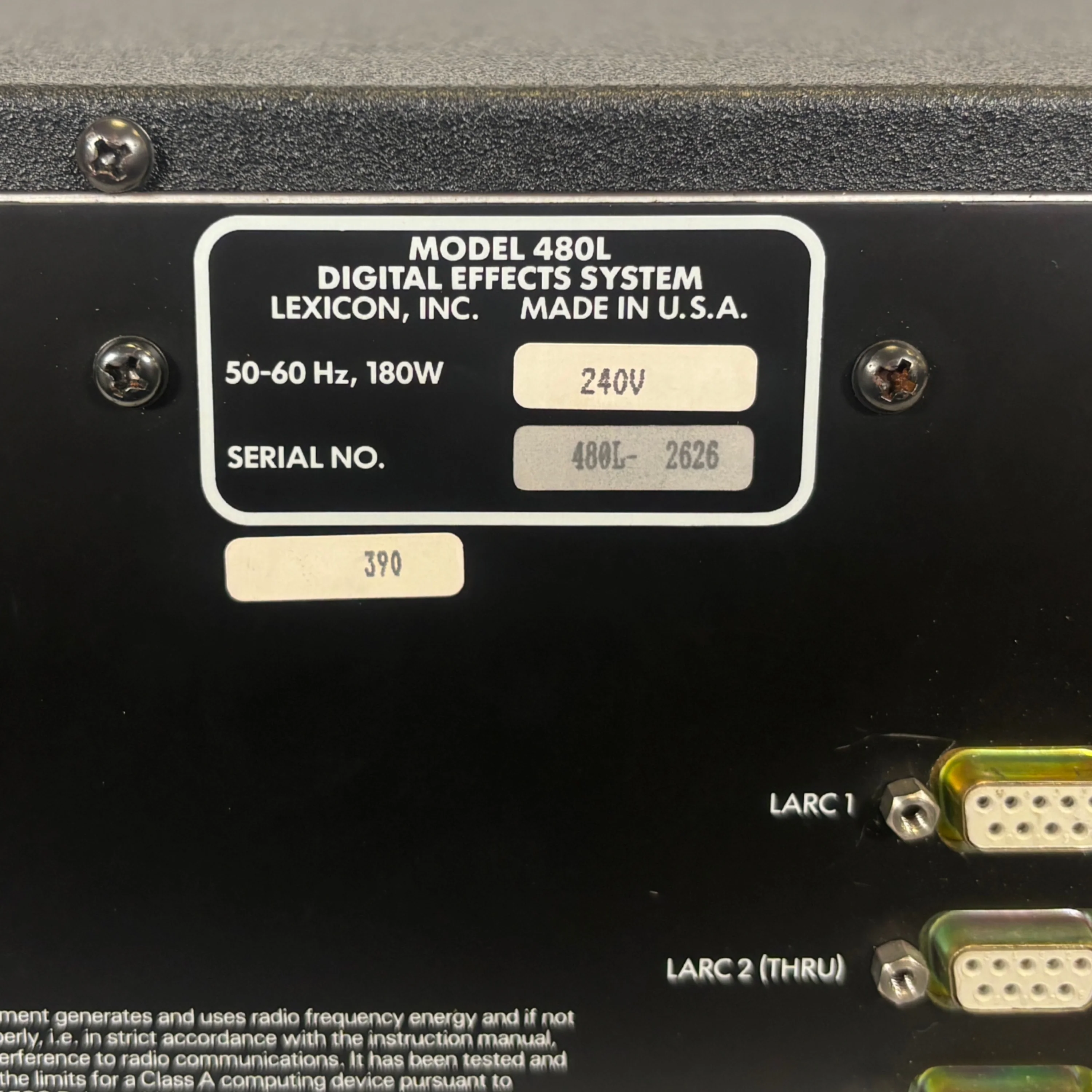 Lexicon 480L Digital Reverb + LARC- SN 2626 - Image 11