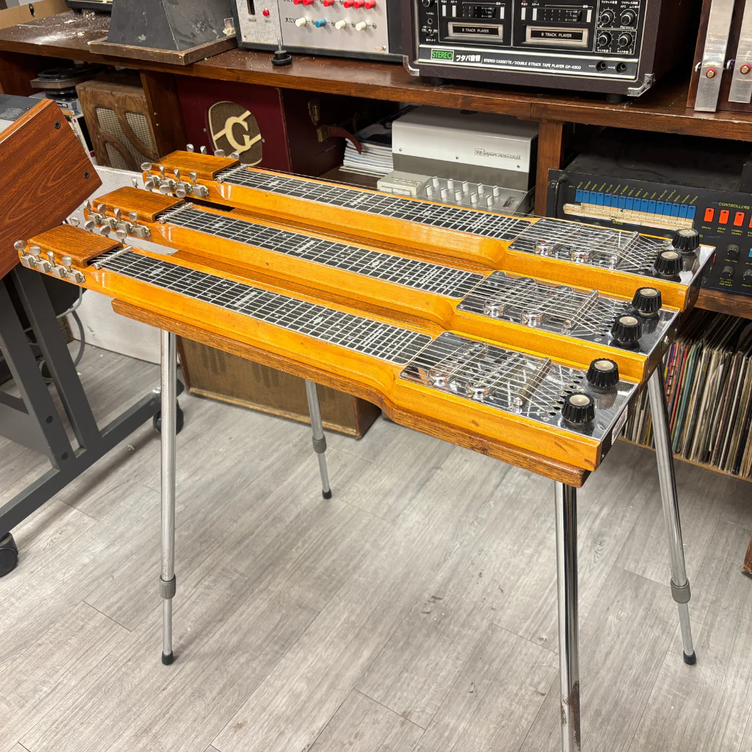 Magnatone Maestro Triple Neck 8 String Console Steel Guitar - Image 5
