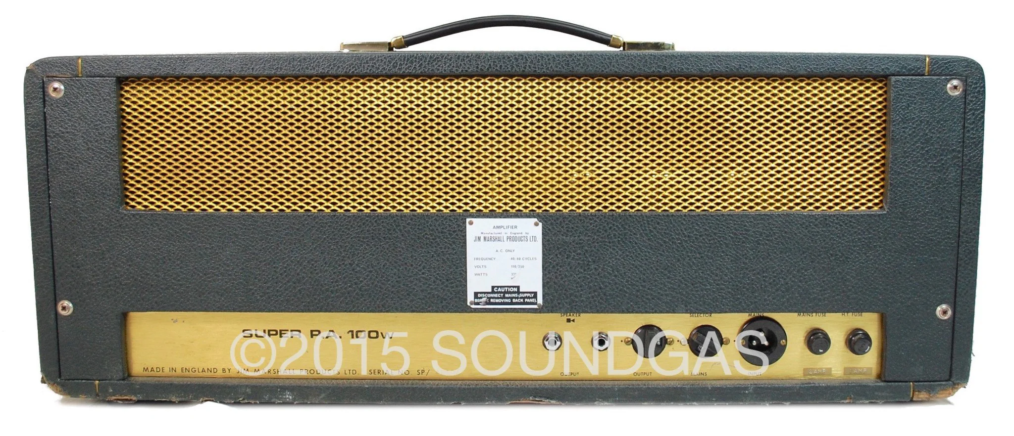 1970 MARSHALL SUPER PA 100W Model 1968 - Image 7