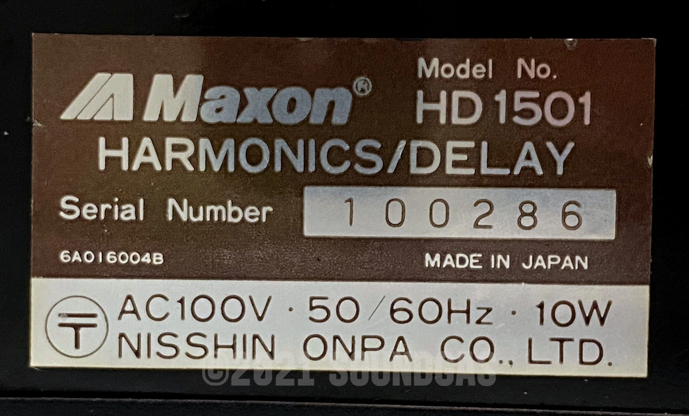 Maxon HD 1501 Harmonics / Delay - Image 6