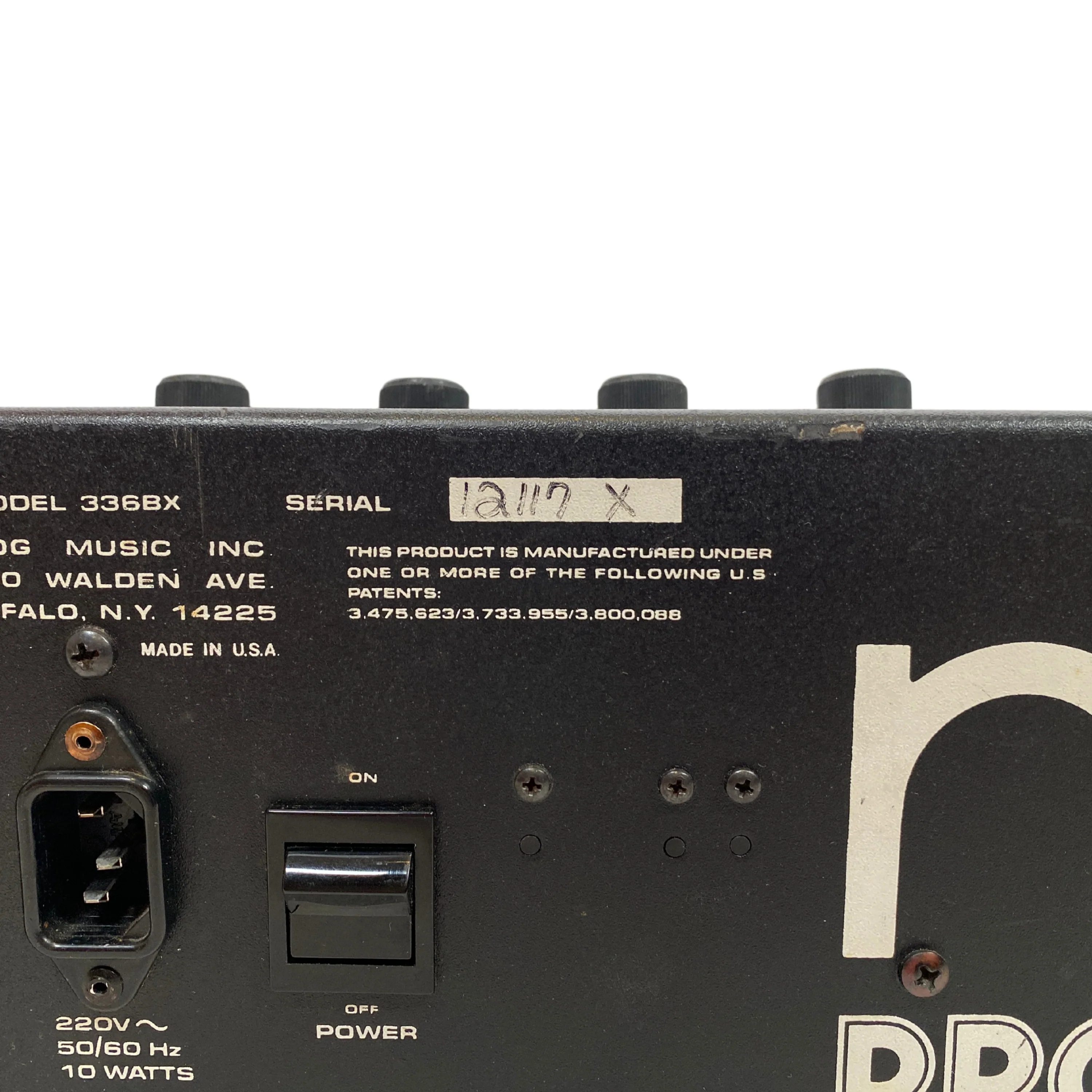 Moog Prodigy 336BX boxed/manuals - SN 12117 X - Image 6