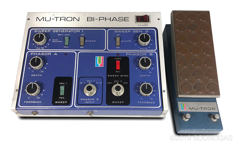 Musitronics Mu-Tron Bi-Phase &amp; C-100 Opti-Pot Pedal