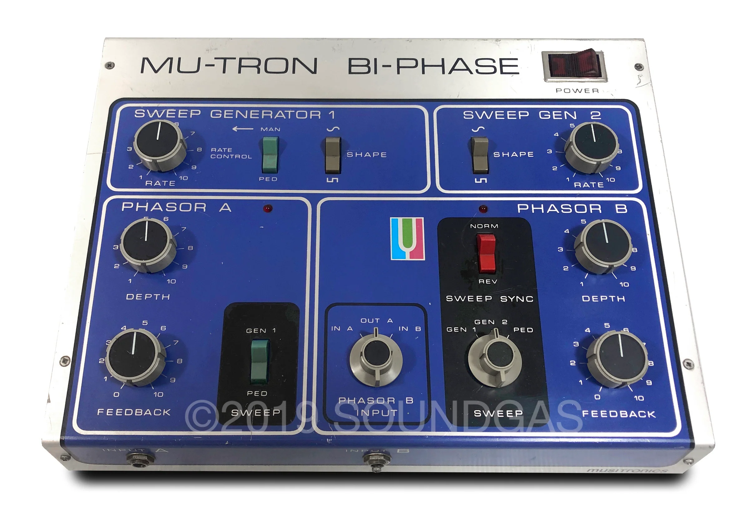 Musitronics Mu-Tron Bi-Phase &amp; C-100 Opti-Pot Pedal - Image 7