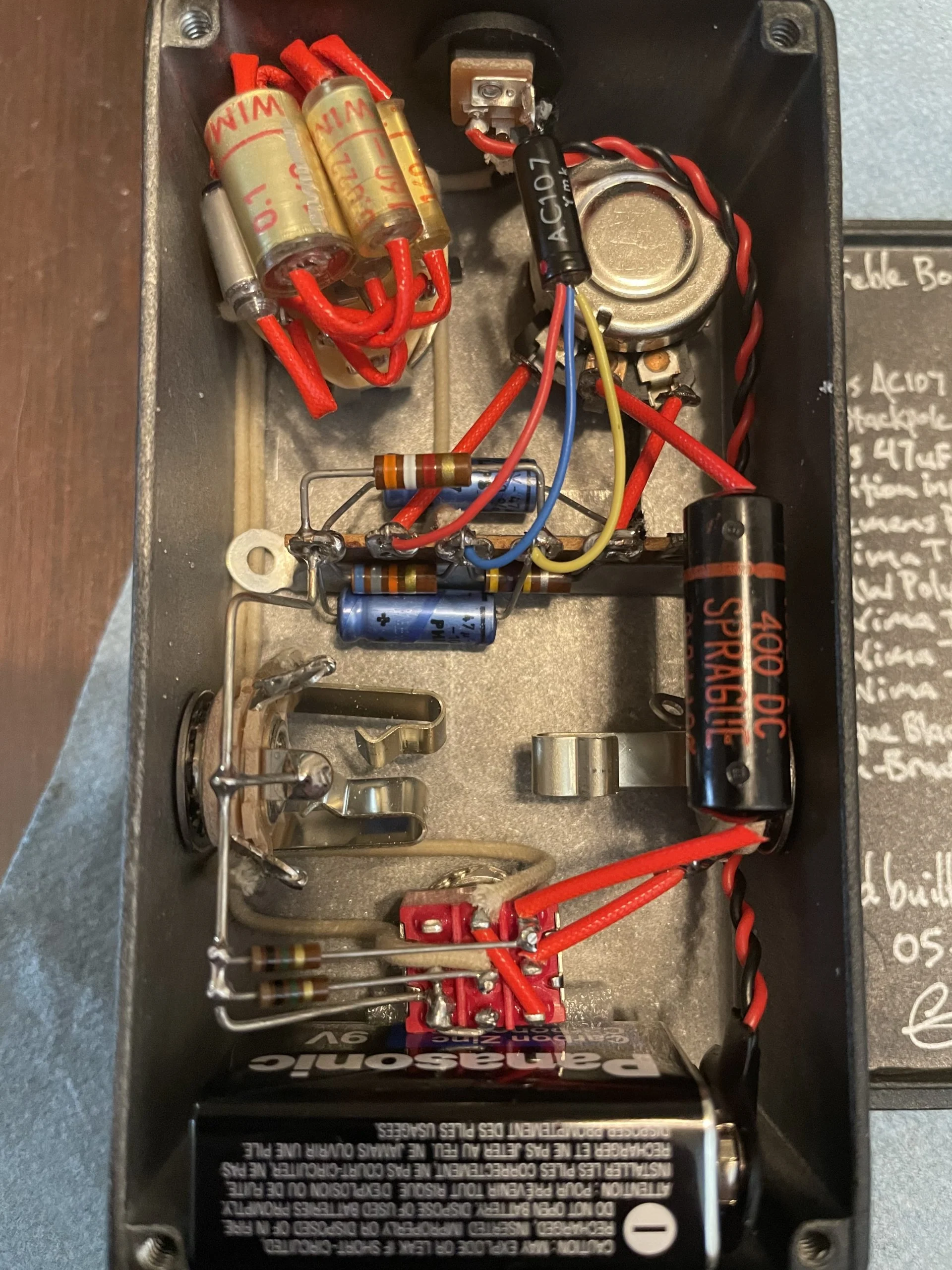 R2R Electric 2 Knob Treble Booster - AC107 - Image 4