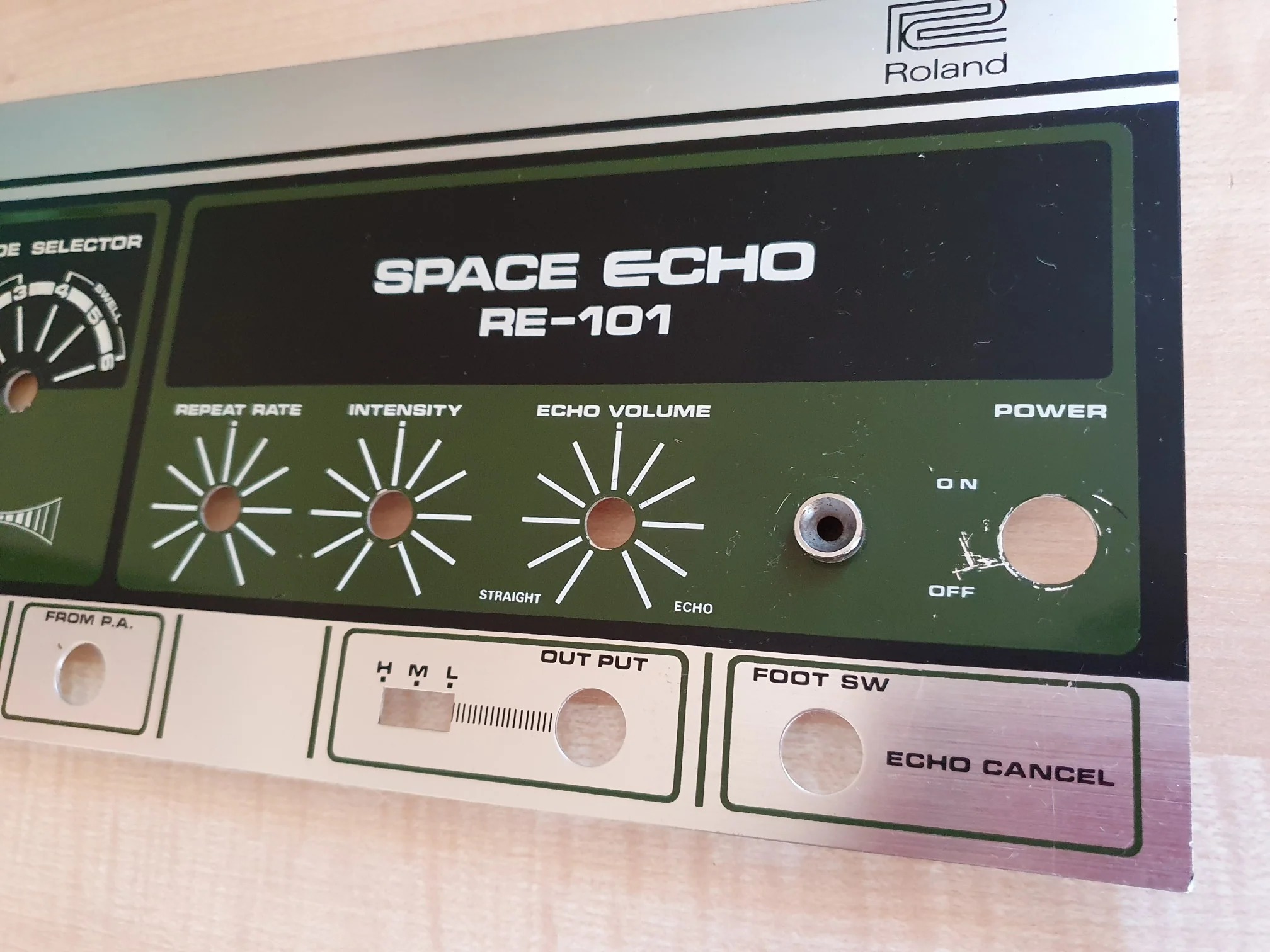 RE-101 Space Echo Front Panel - Image 3