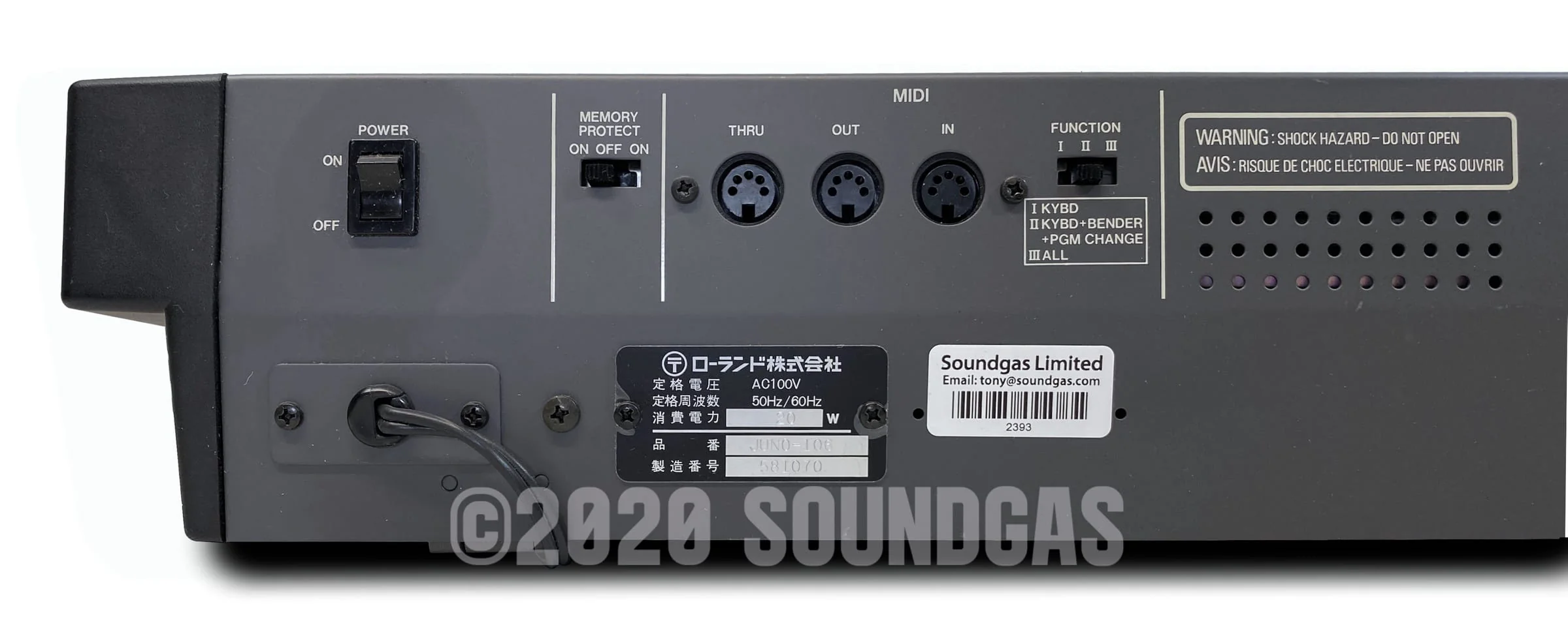 Roland Juno-106 - Boxed! - Image 12