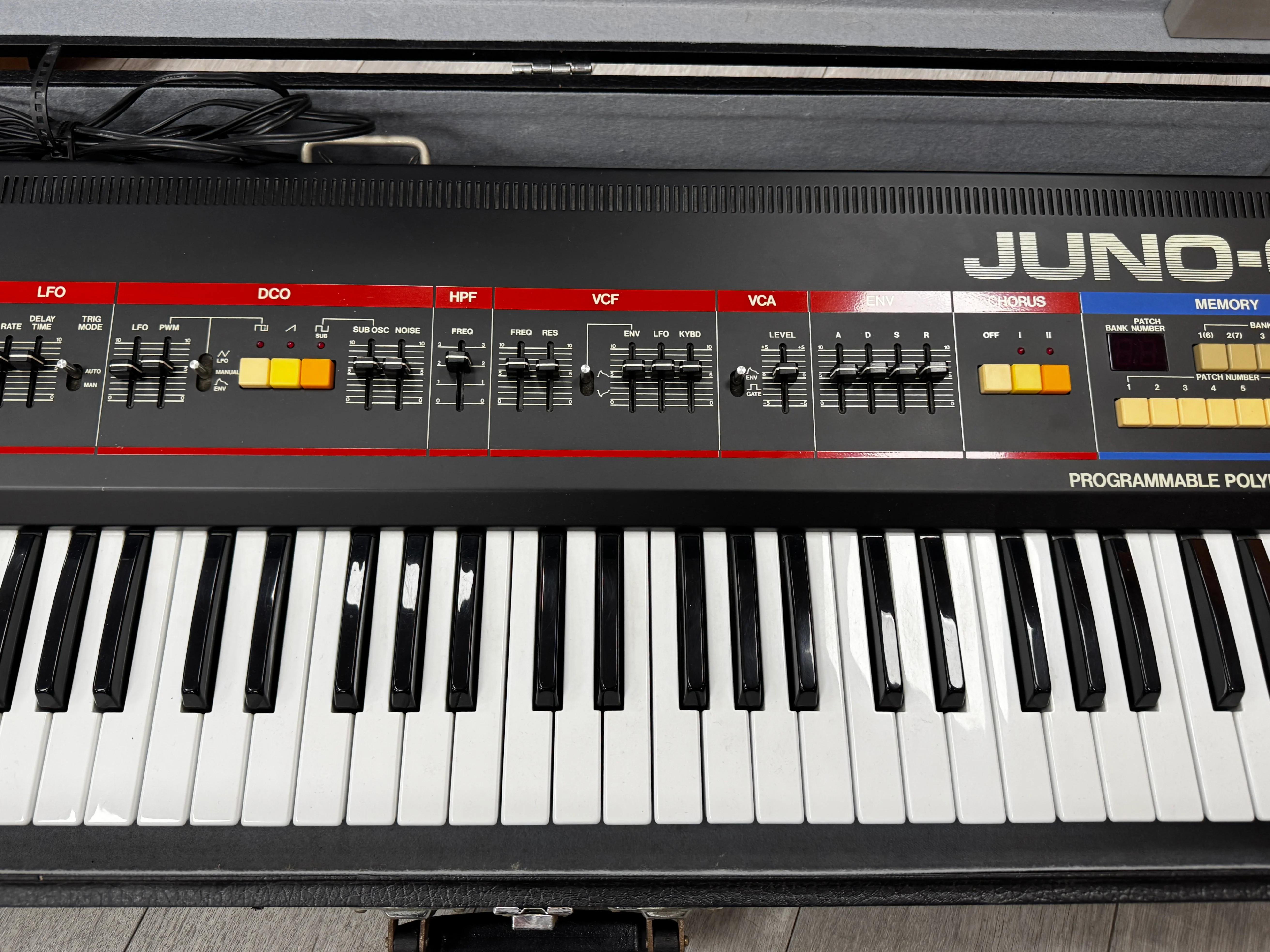 Roland Juno-60 Factory Fresh/Cased  - SN 291295 - Image 5
