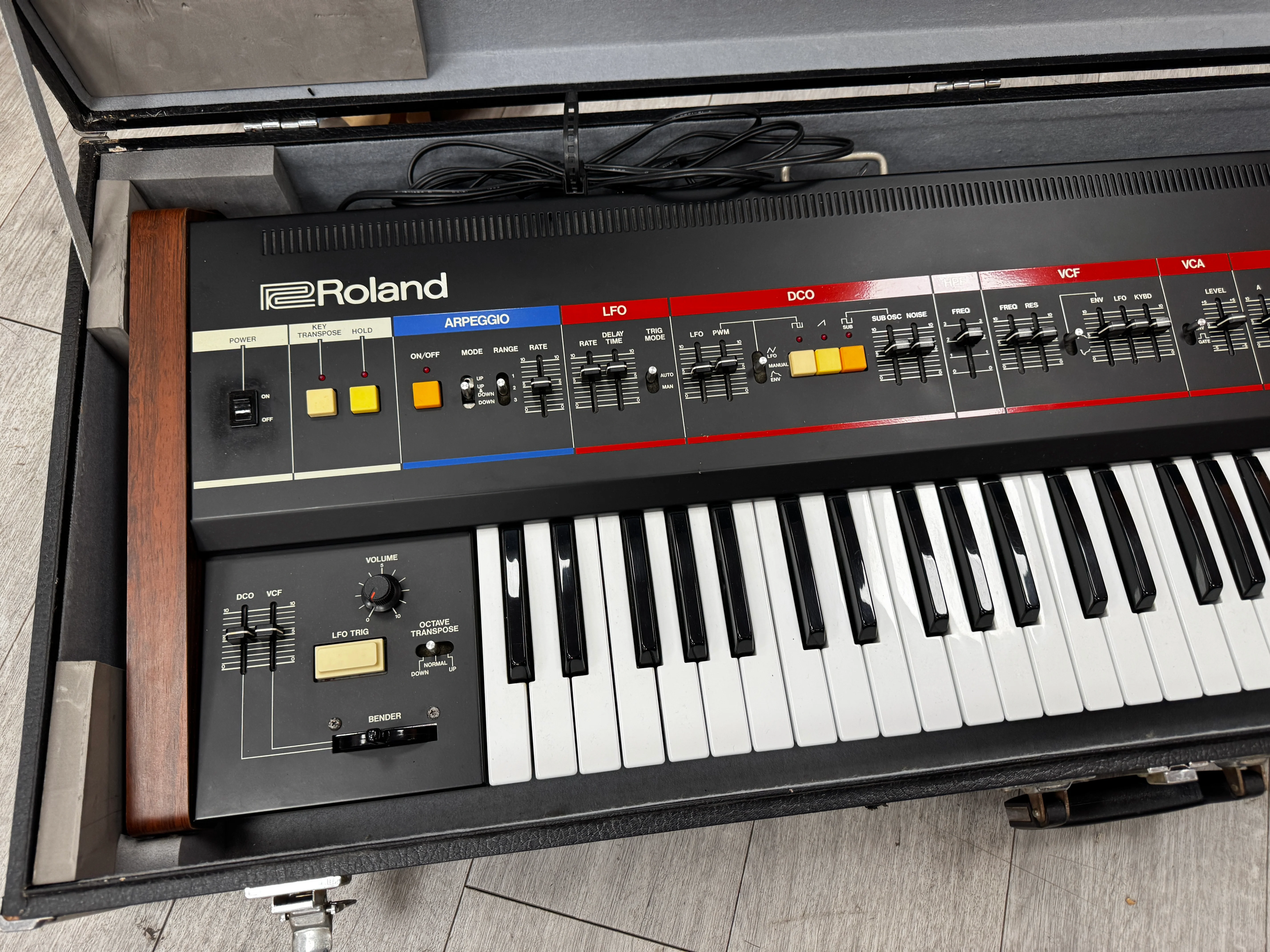 Roland Juno-60 Factory Fresh/Cased  - SN 291295 - Image 7