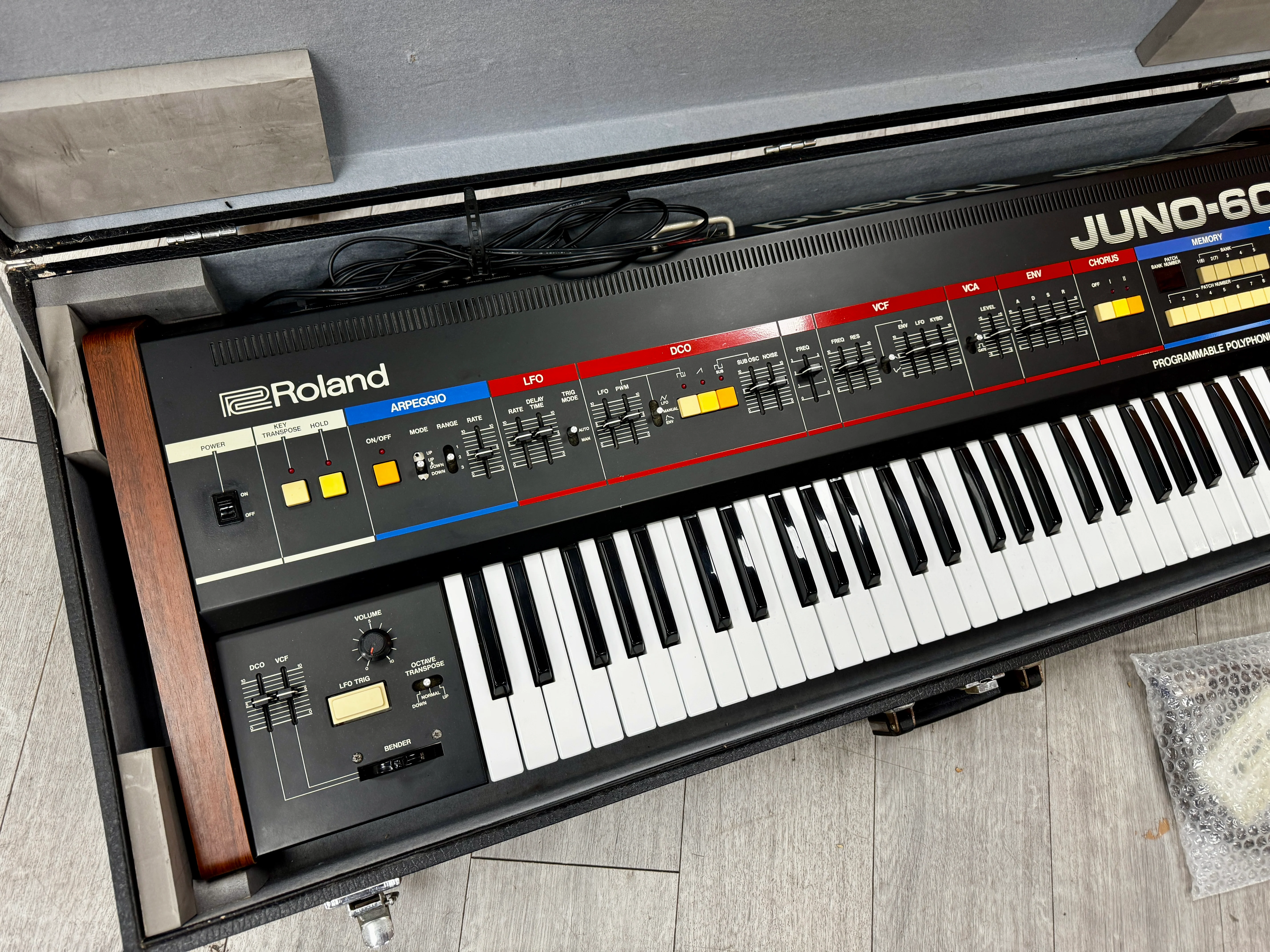 Roland Juno-60 Factory Fresh/Cased  - SN 291295 - Image 8