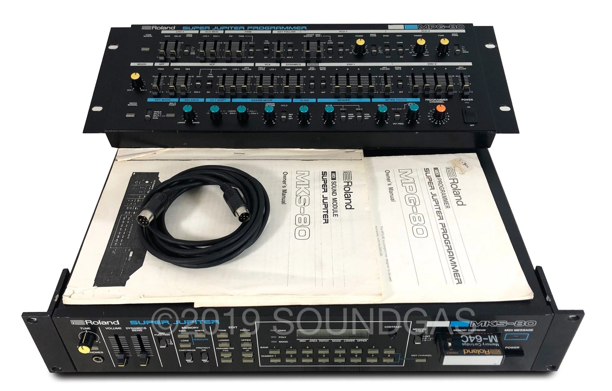 Roland MKS-80 Super Jupiter and MPG-80 Programmer - Image 2