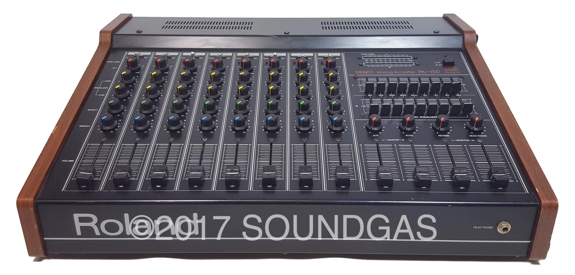 Roland PA-150 Stereo Mixer with Spring Reverb - Image 3
