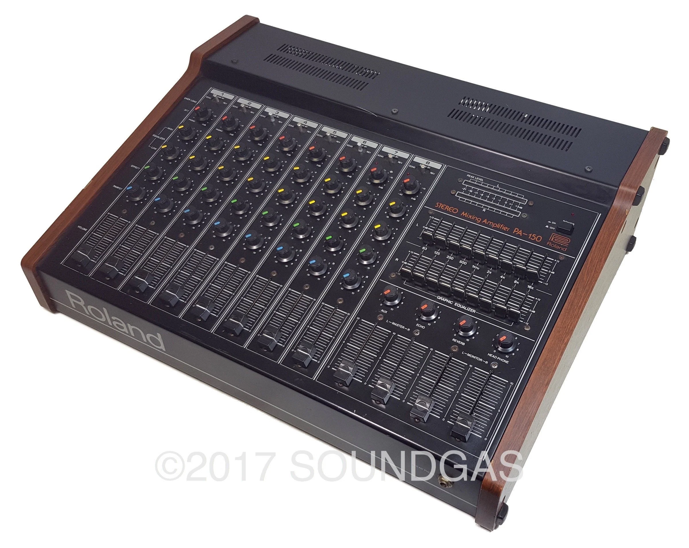 Roland PA-150 Stereo Mixer with Spring Reverb - Image 4