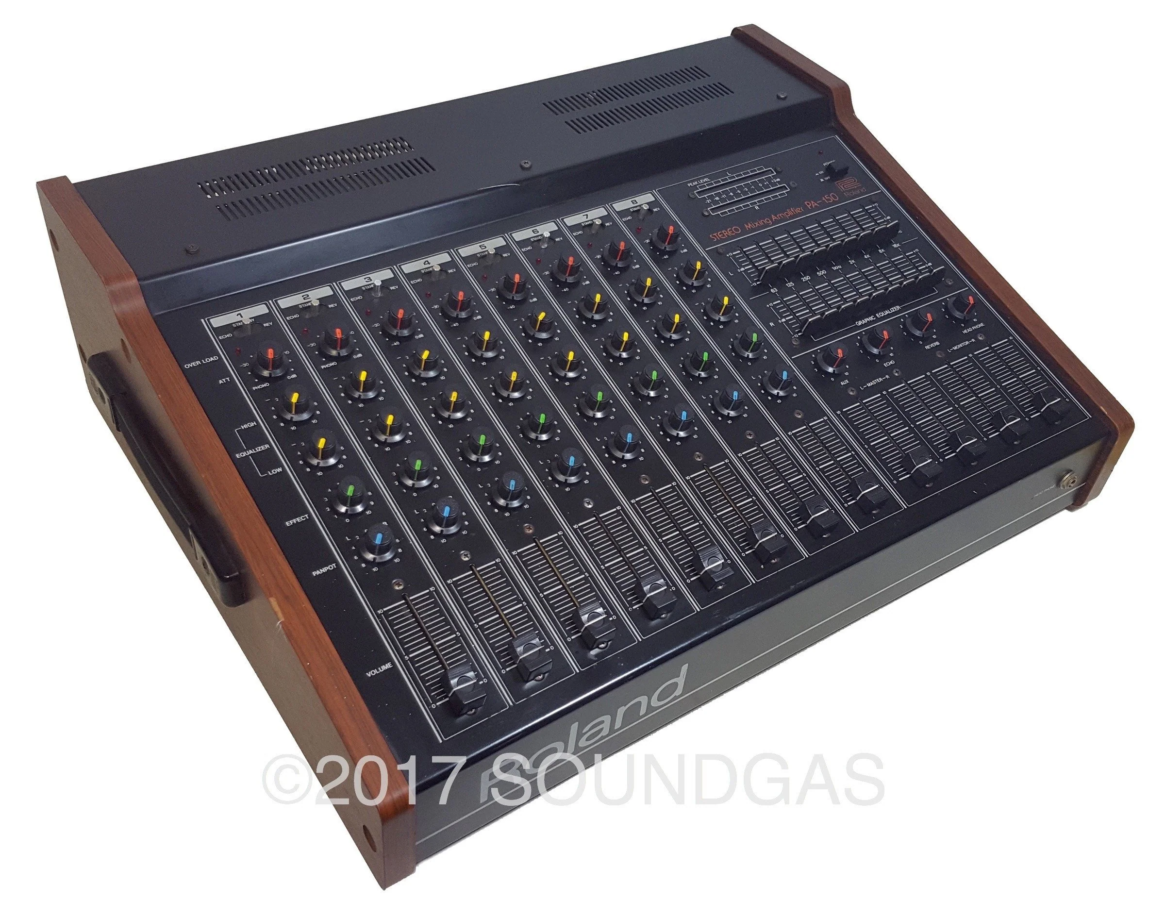 Roland PA-150 Stereo Mixer with Spring Reverb - Image 5