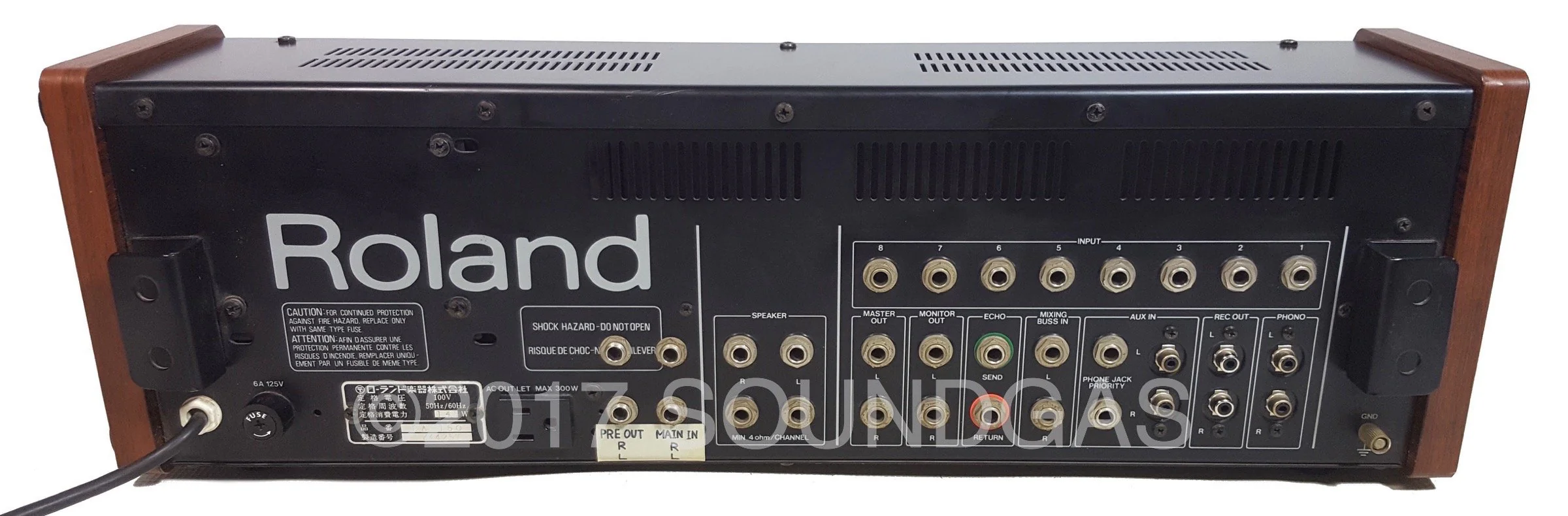 Roland PA-150 Stereo Mixer with Spring Reverb - Image 2