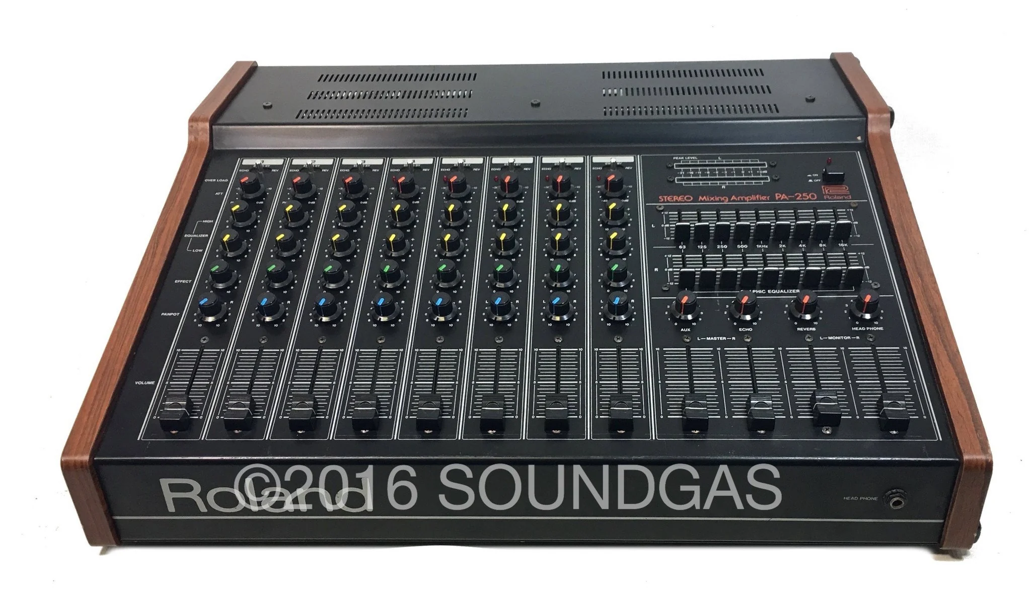 Roland PA-150 Stereo Mixer with Spring Reverb - Image 2