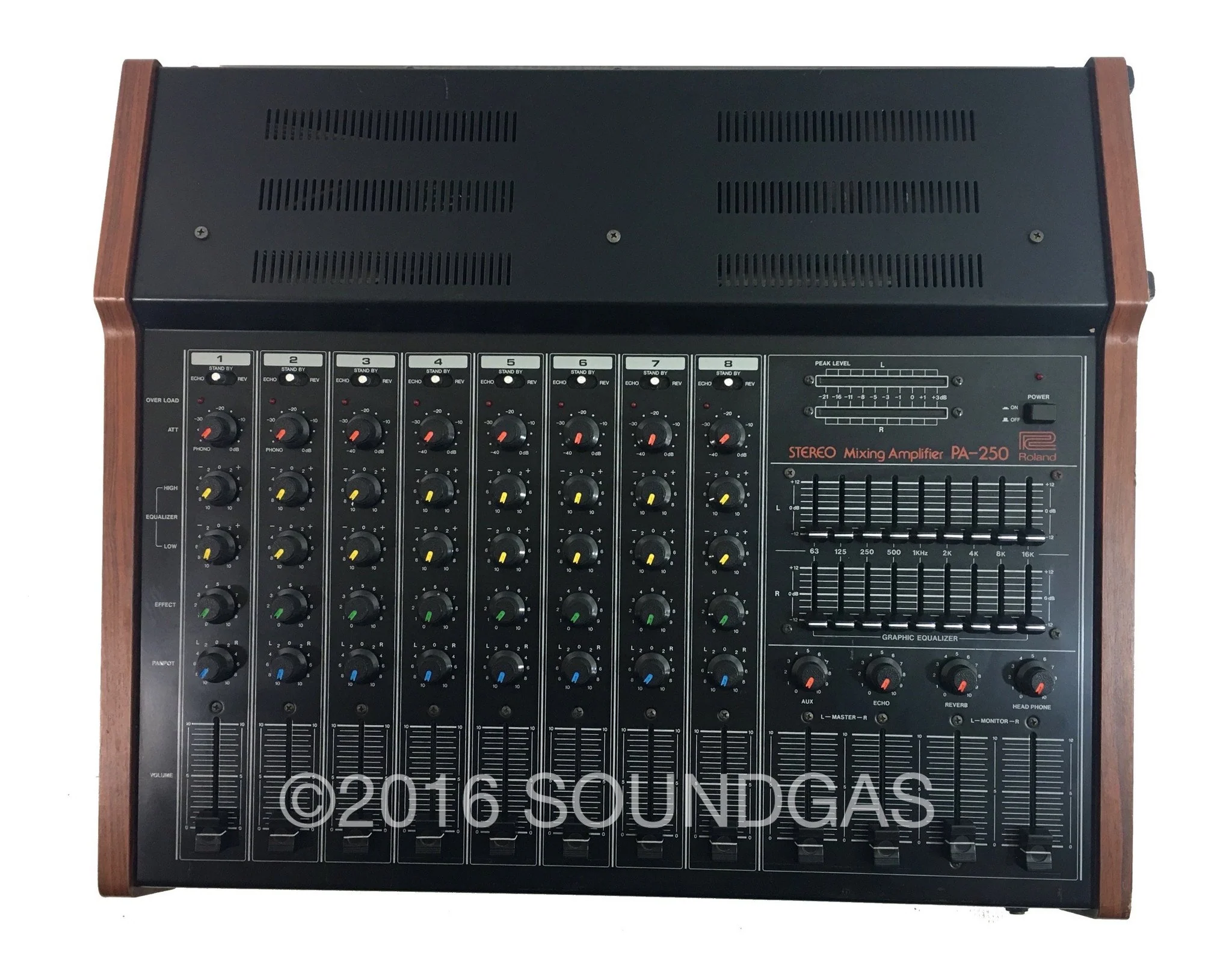 Roland PA-150 Stereo Mixer with Spring Reverb - Image 3