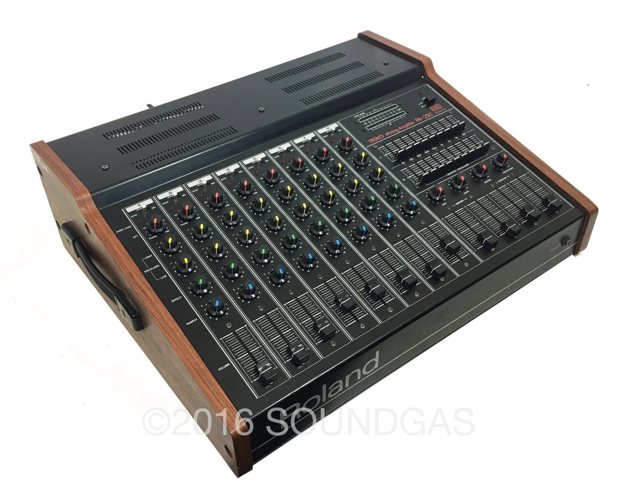Roland PA.250 Stereo Mixer with Spring Reverb - Image 4