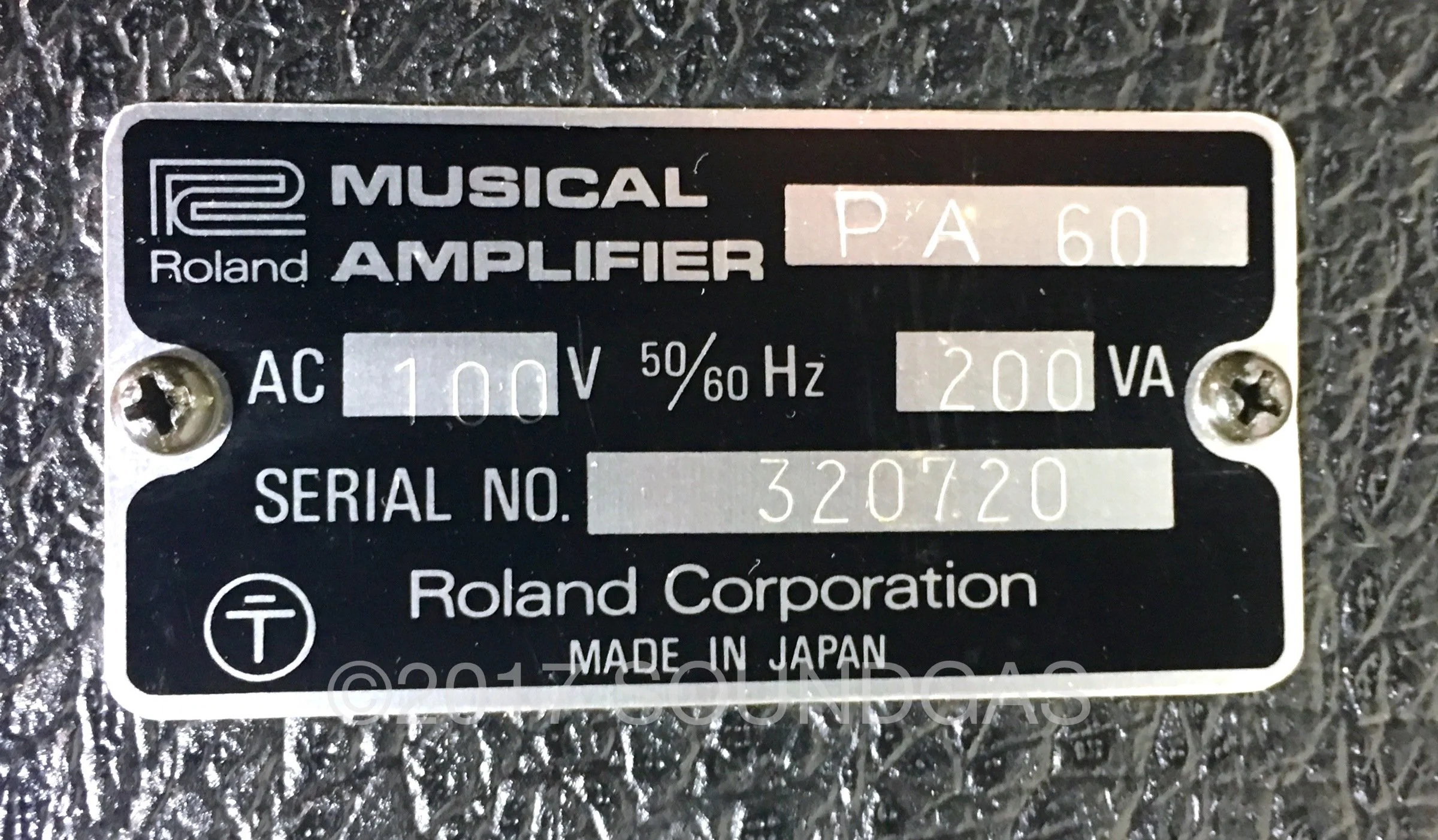 Roland PA.60 Mixer with Spring Reverb - Image 6