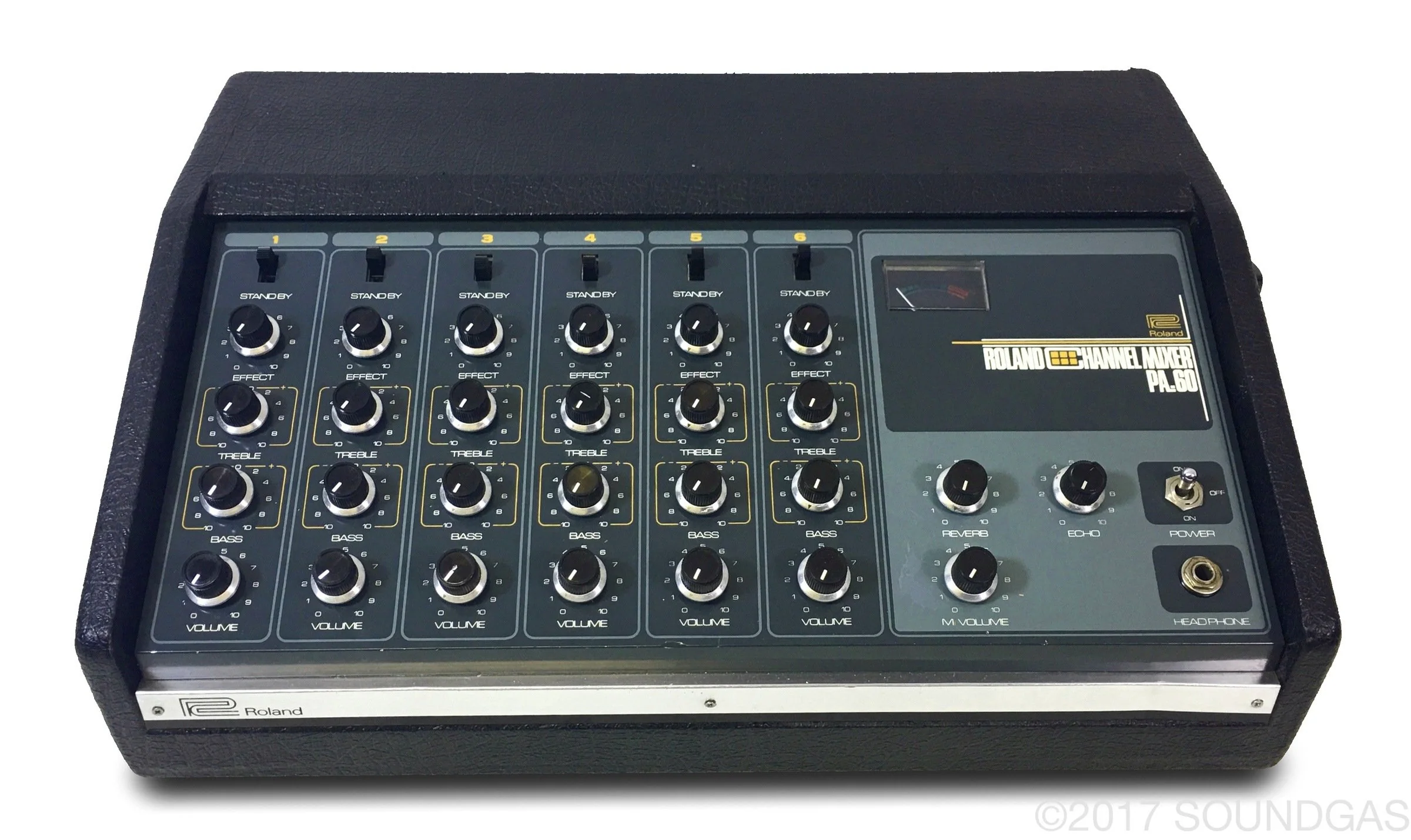 Roland PA.60 Mixer with Spring Reverb - Image 7