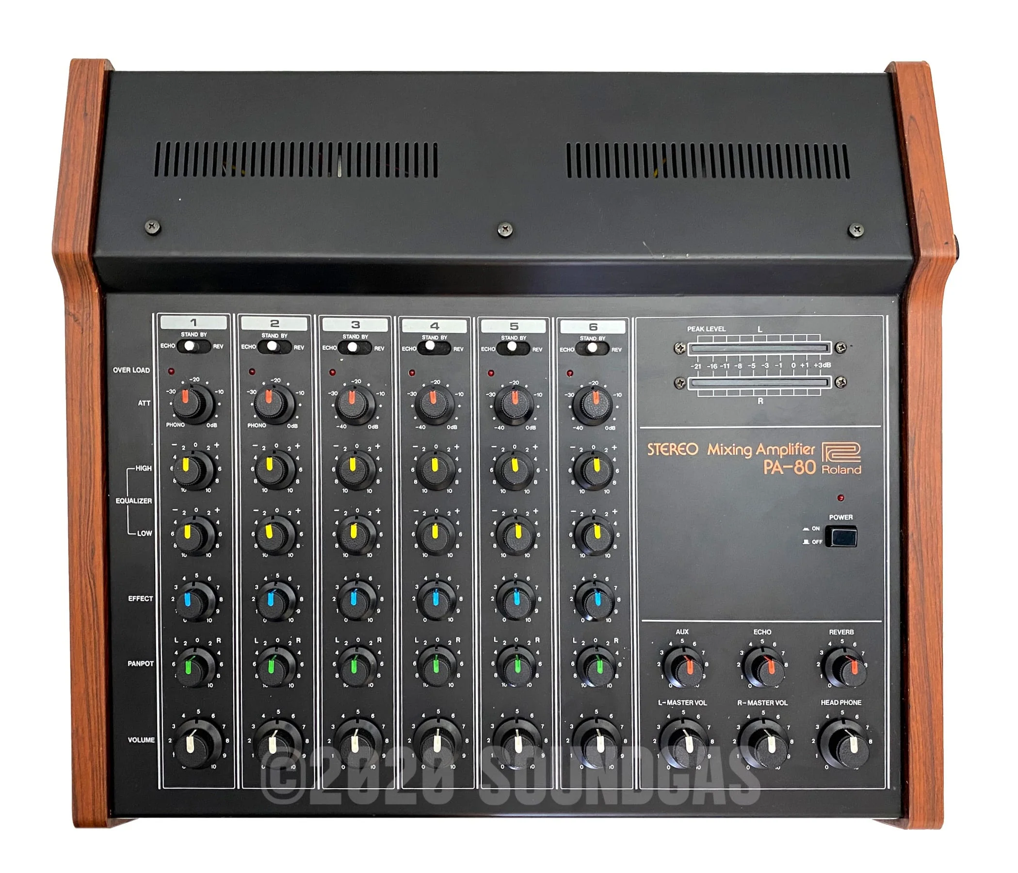 Roland PA-80 Mixer w/ Spring Reverb - Image 2