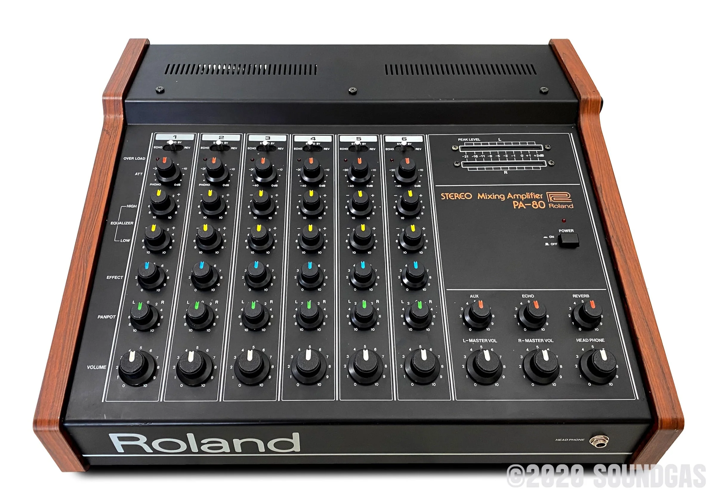 Roland PA-80 Mixer w/ Spring Reverb - Image 8