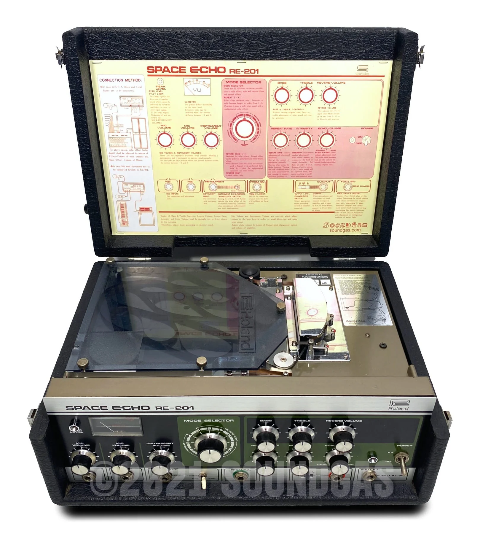 Roland RE-201 Space Echo, Early Preamp Mod - Image 2