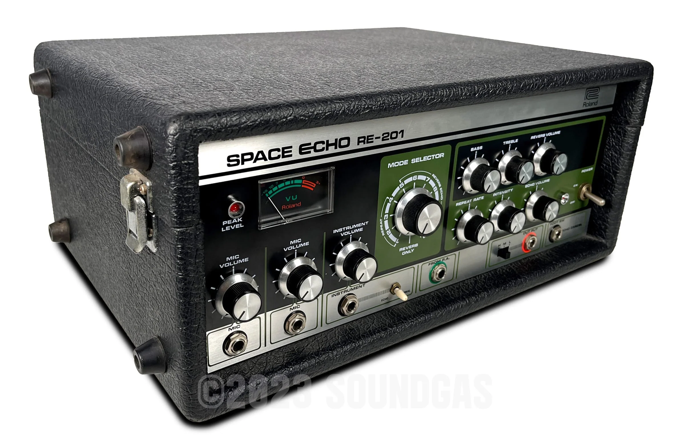 Roland RE-201 Space Echo, Early Preamp Mod, Zero Head Gain - Image 3