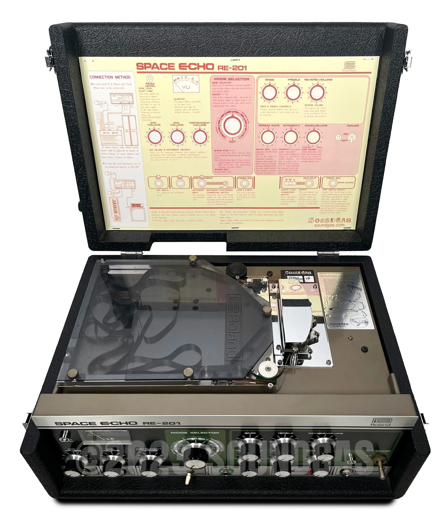 Roland RE-201 Space Echo, Early Preamp Mod, Zero Head Gain - Image 7