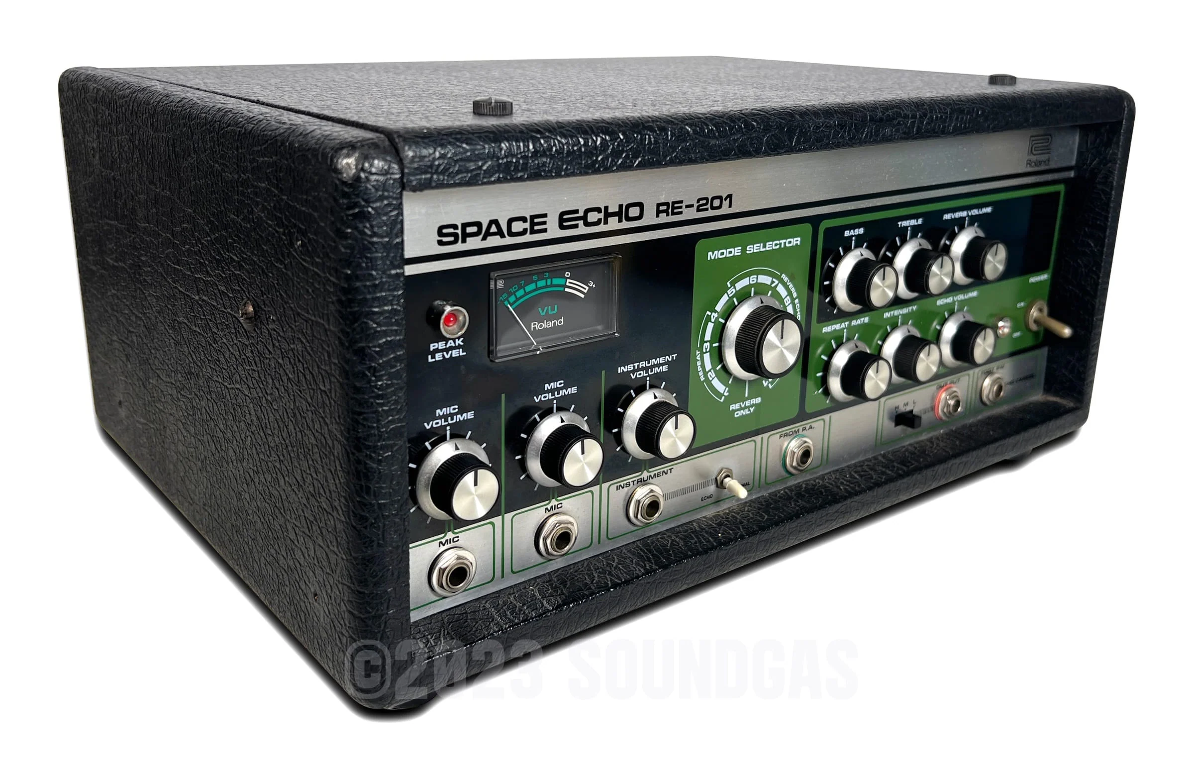 Roland RE-201 Space Echo, Early Preamp Mod, Zero Head Gain - Image 4
