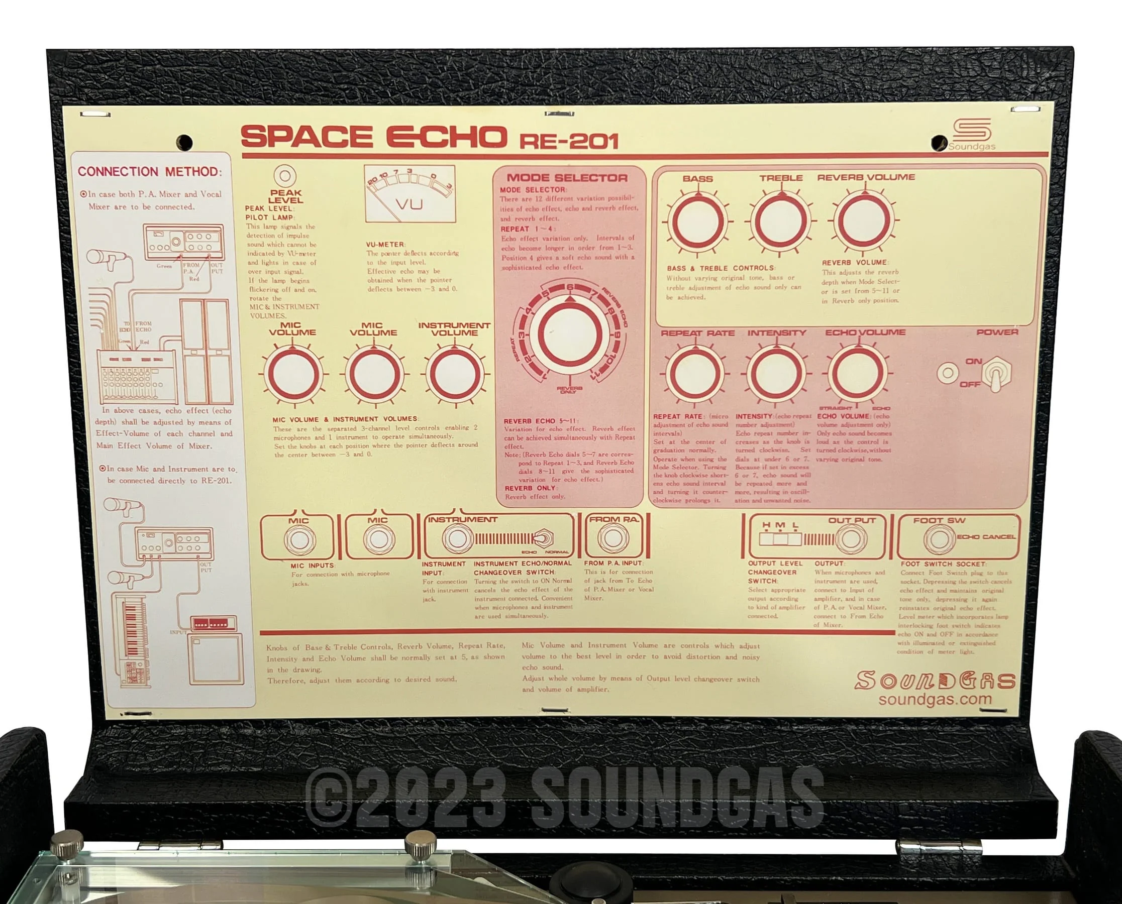 Roland RE-201 Space Echo, Early Preamp Mod, Zero Head Gain - Image 8
